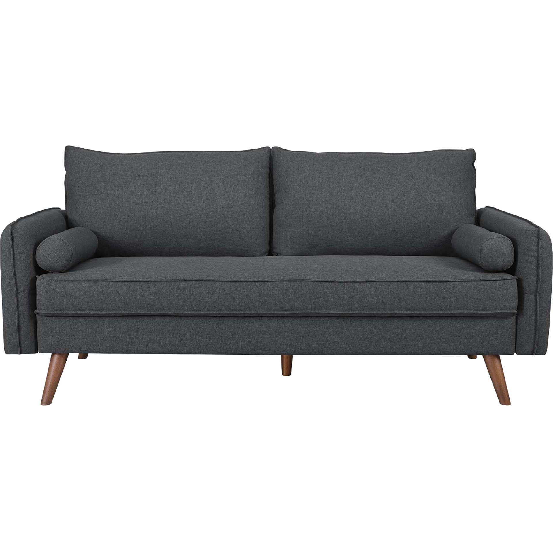 Raylee Upholstered Fabric Sofa Gray