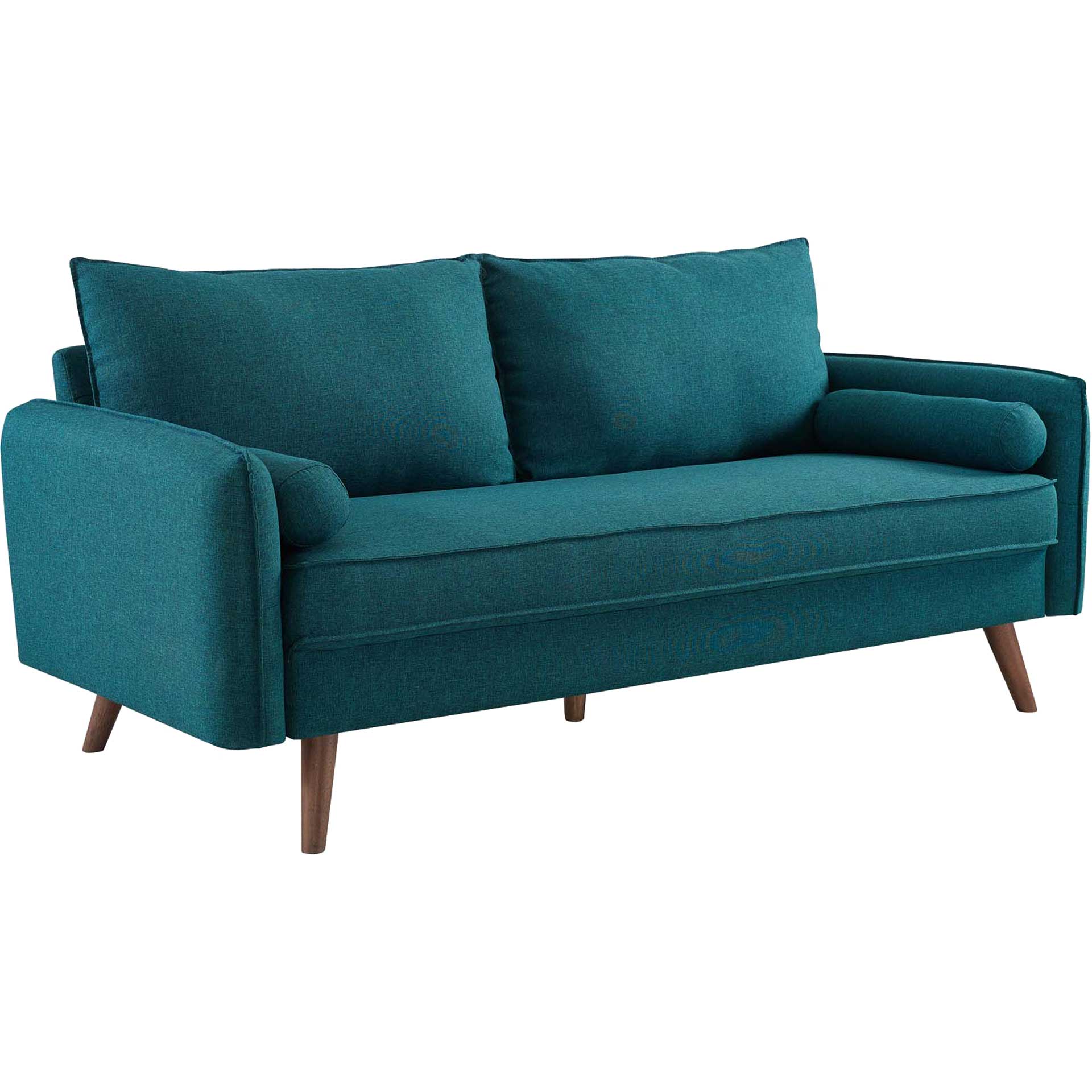 Raylee Upholstered Fabric Sofa Teal