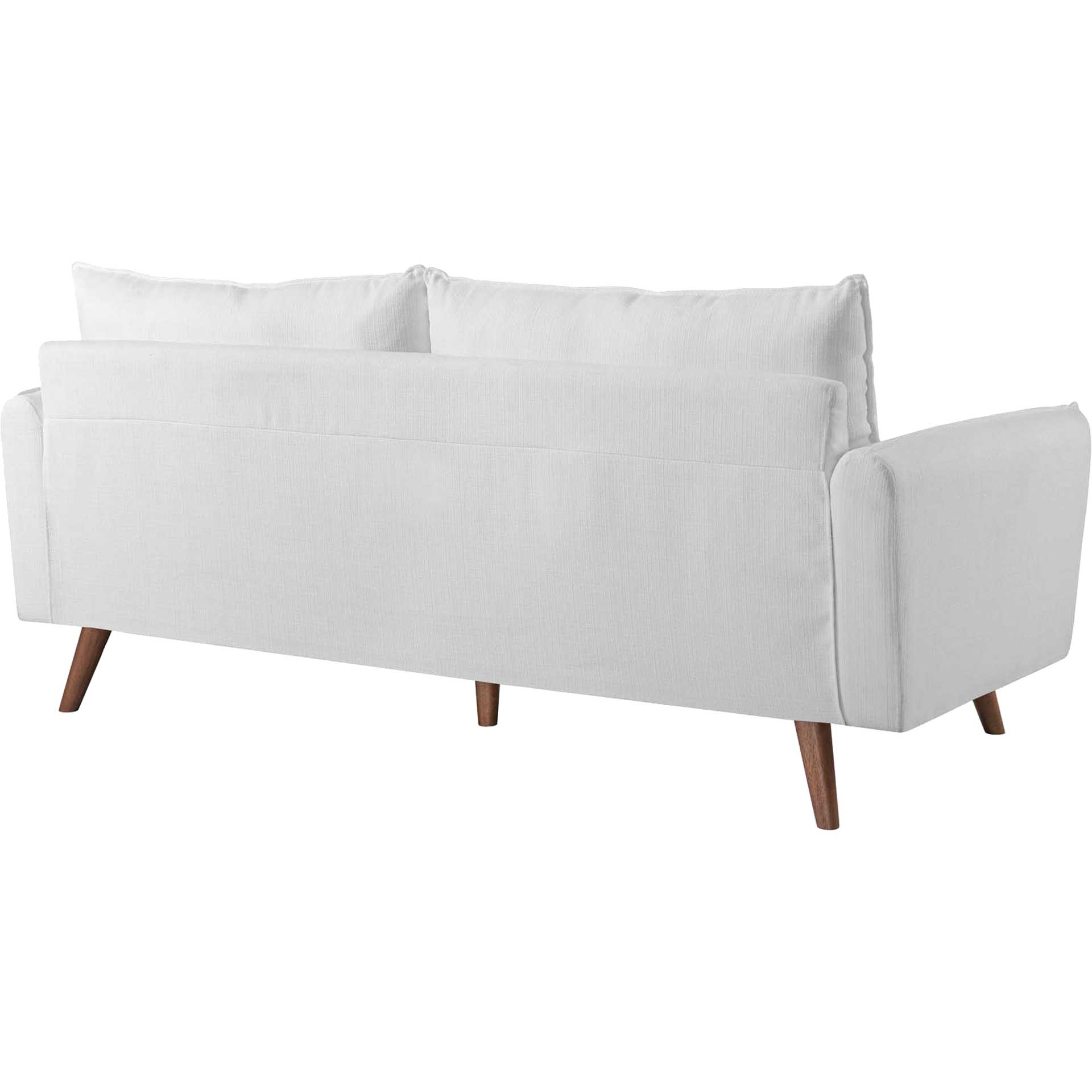 Raylee Upholstered Fabric Sofa White