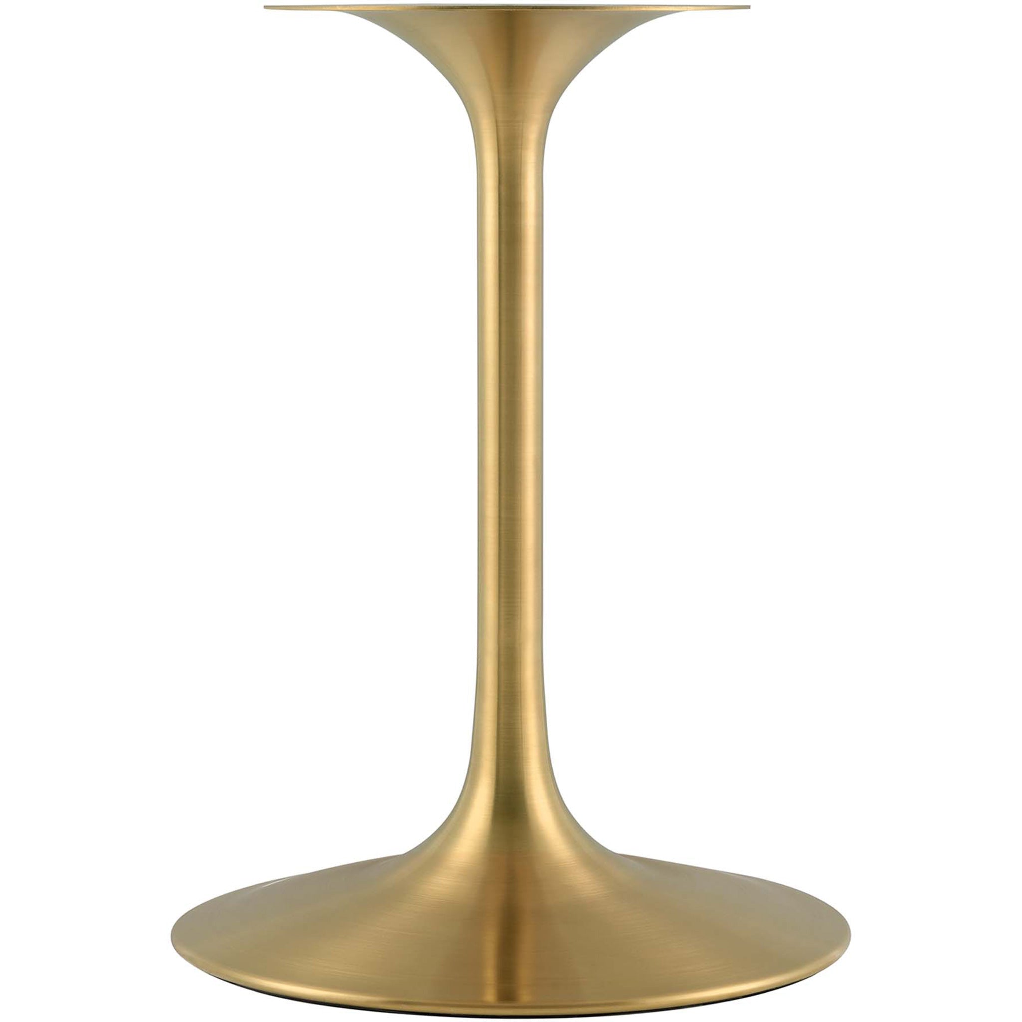 Lipton Round Wood Dining Table White/Gold