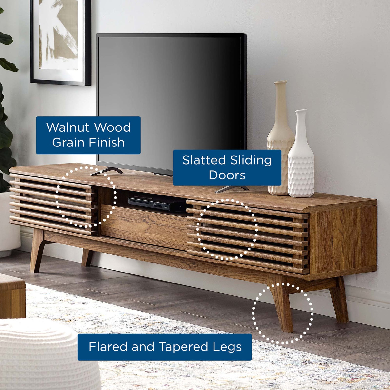 Reese TV Stand Walnut