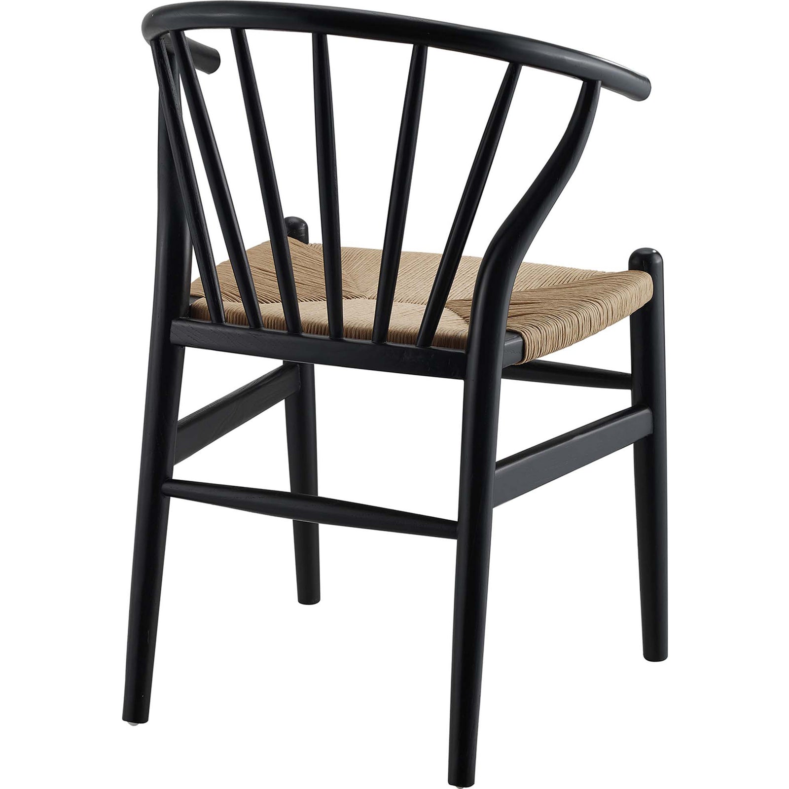 Florence Spindle Wood Side Chair Black