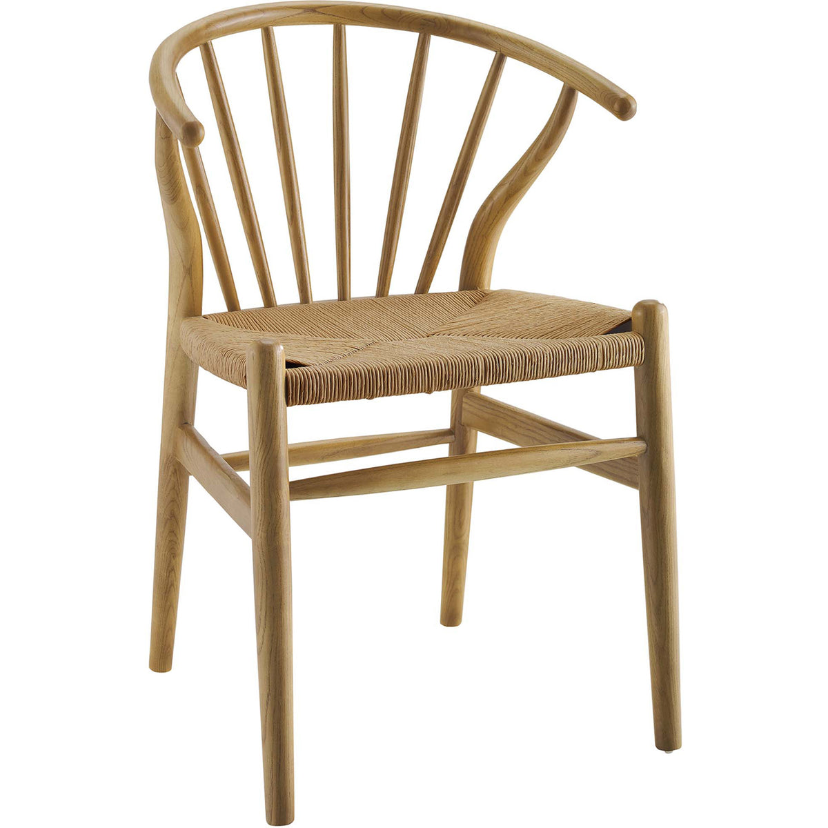 Florence Spindle Wood Side Chair Natural