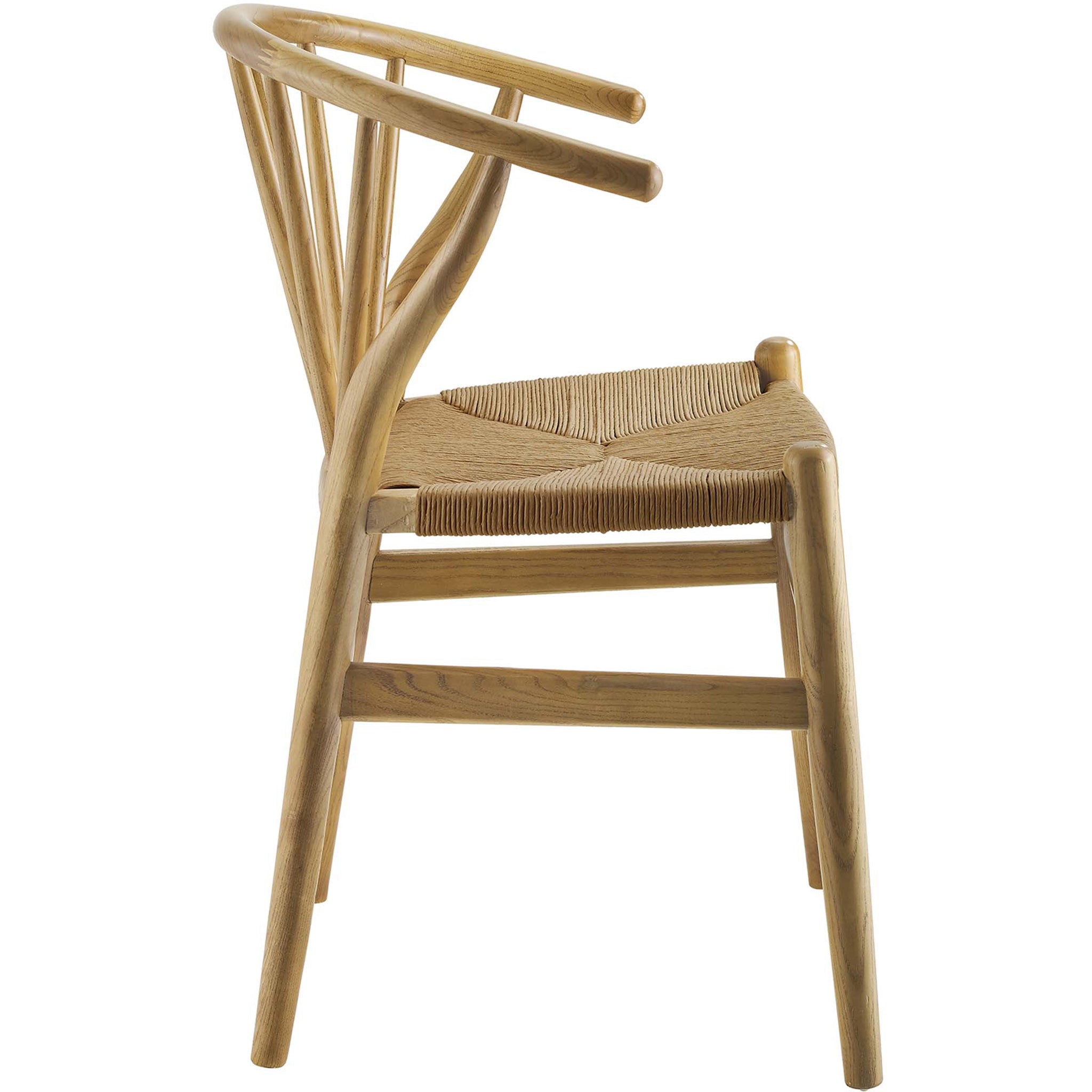 Florence Spindle Wood Side Chair Natural