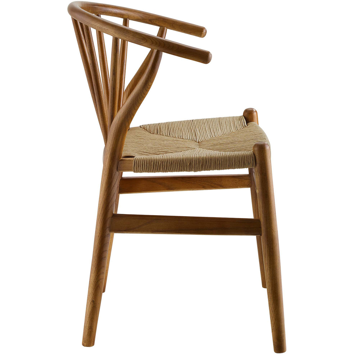 Florence Spindle Wood Side Chair Walnut