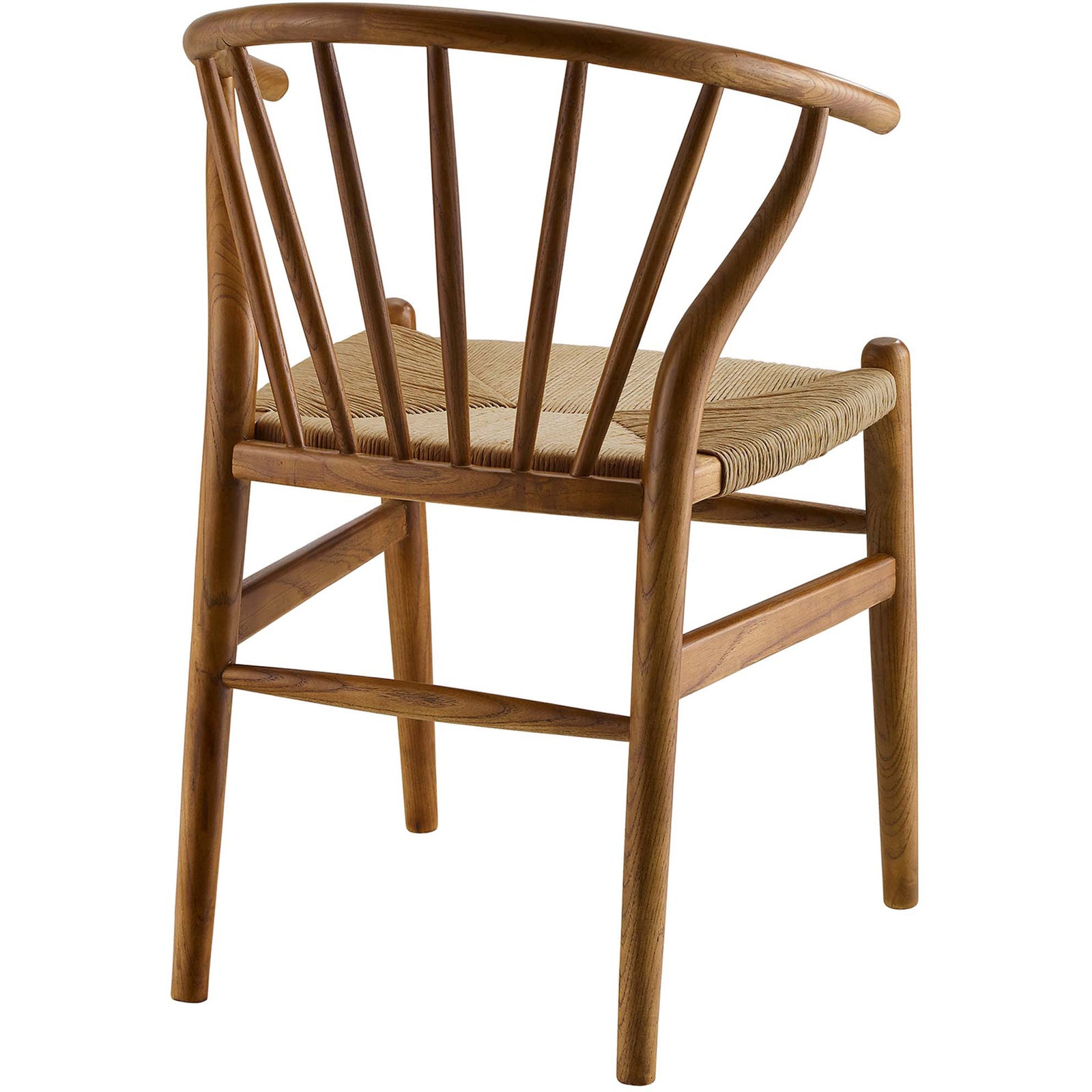 Florence Spindle Wood Side Chair Walnut