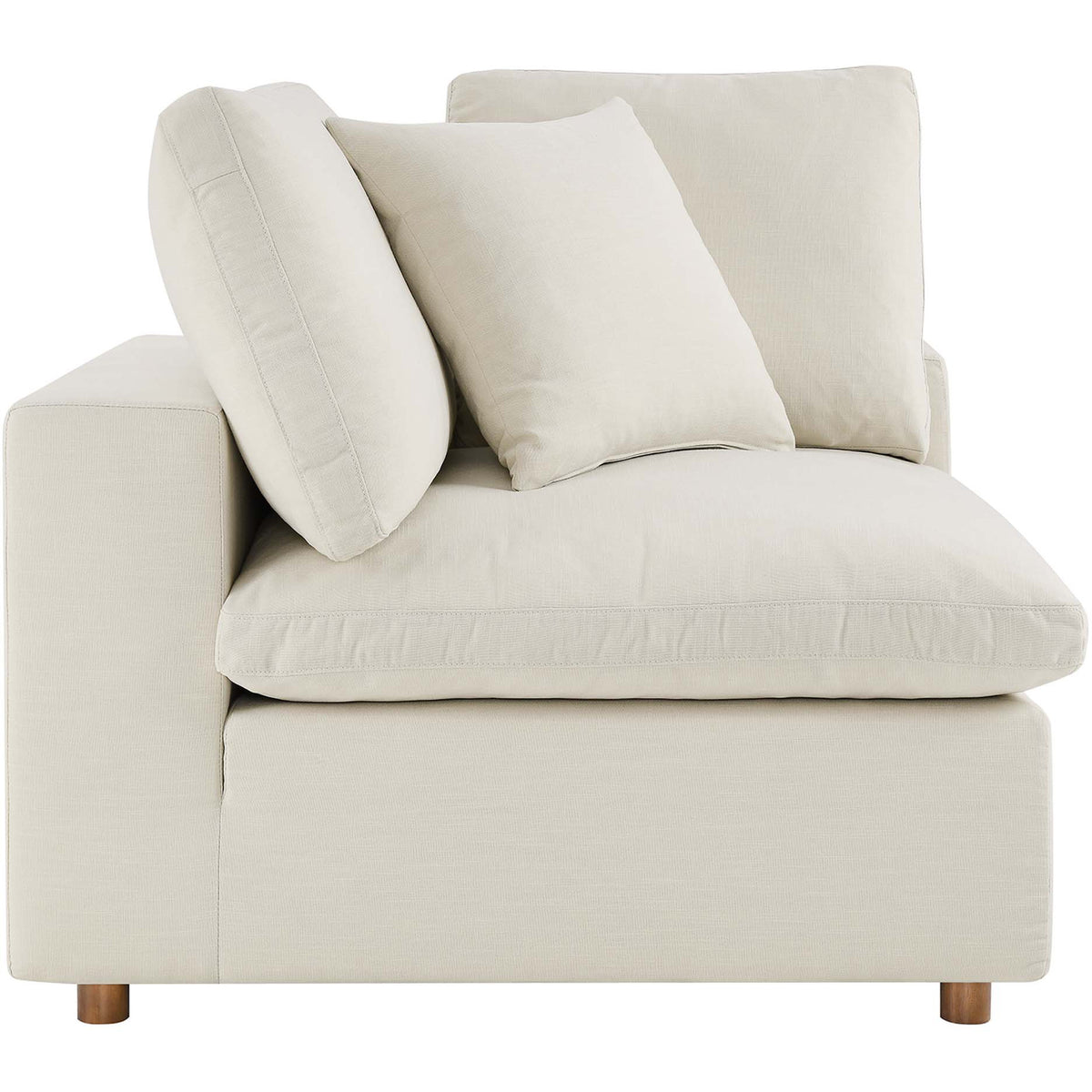 Comino Down Filled Overstuffed Sofa Light Beige