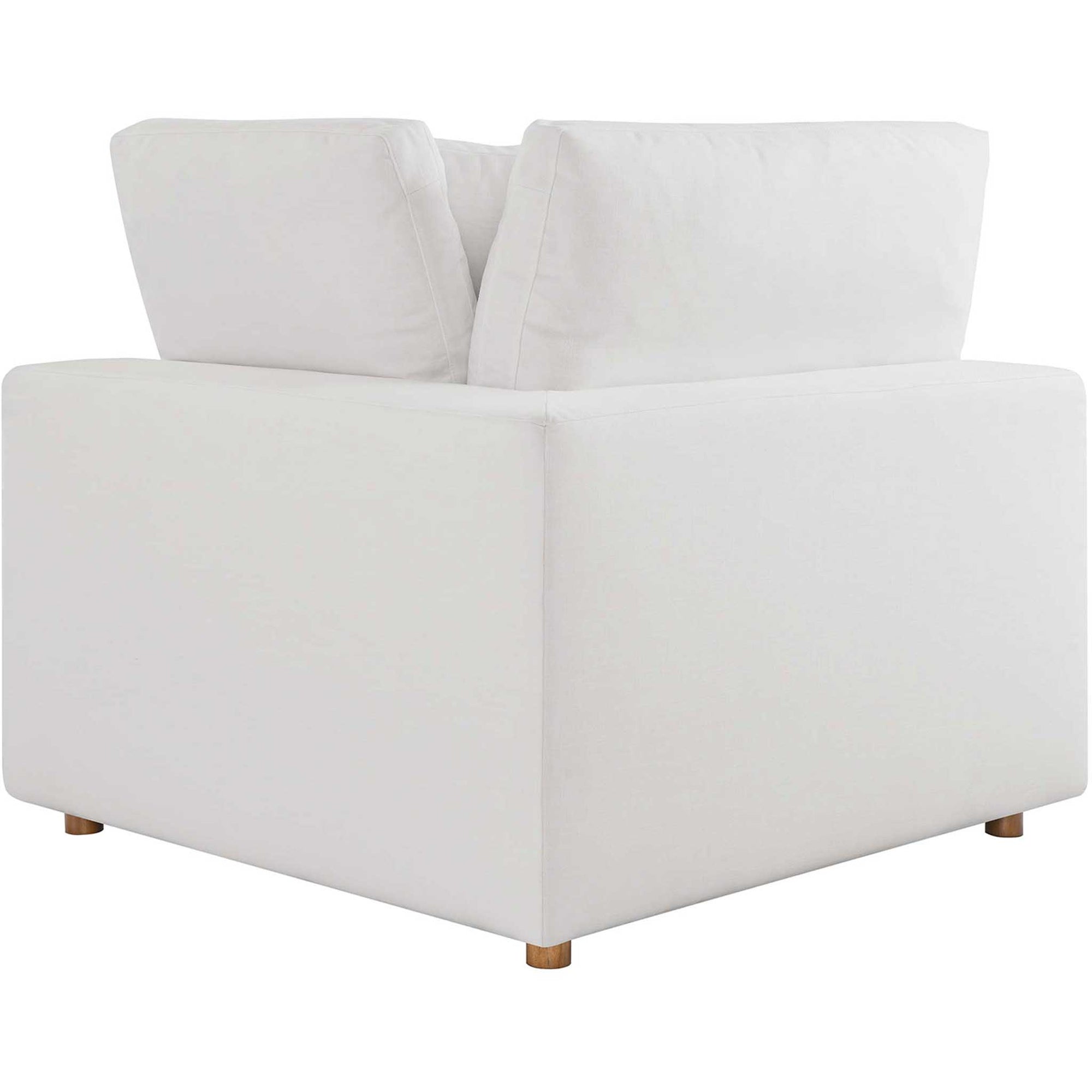 Carmen Down Filled Overstuffed Sofa Pure White