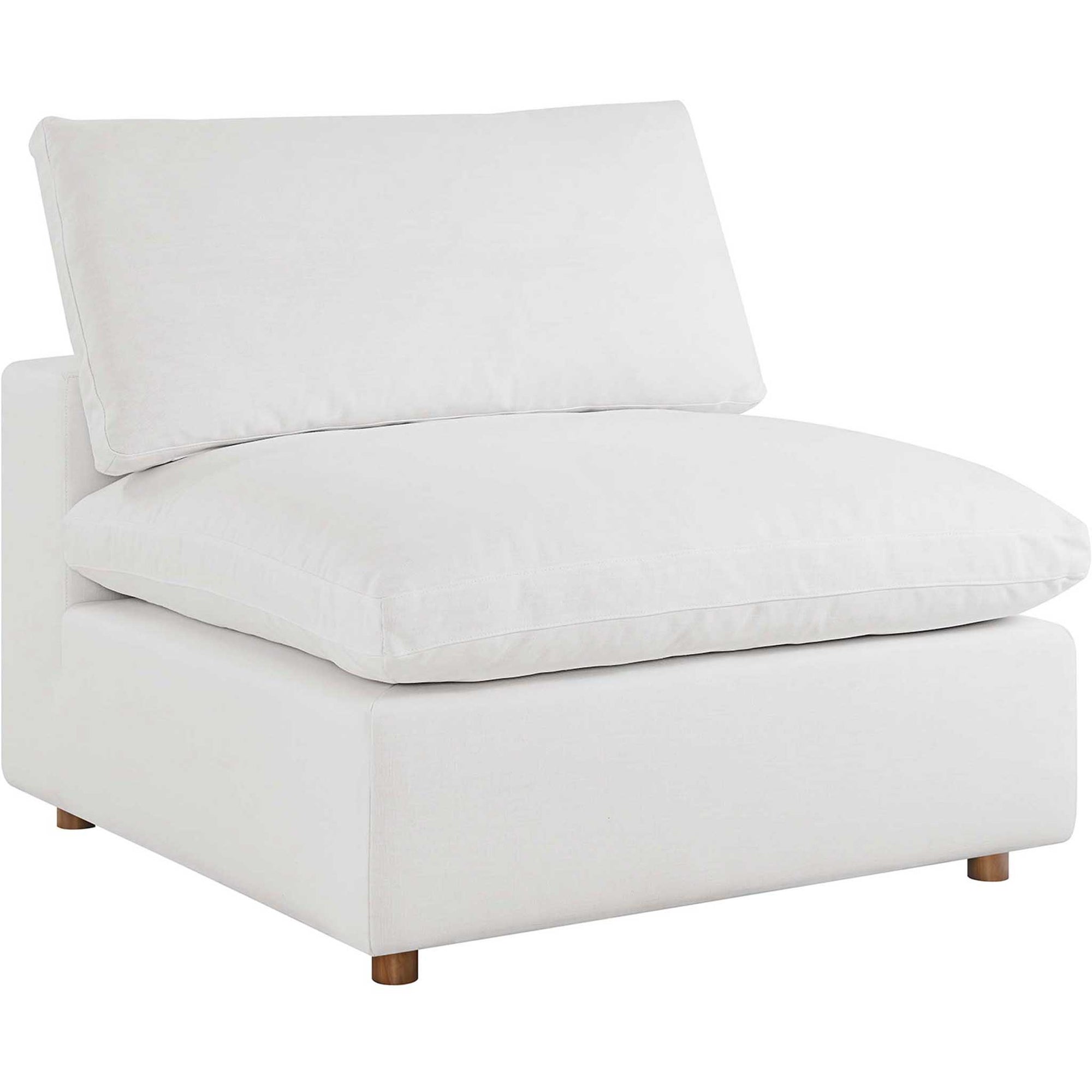 Carmen Down Filled Overstuffed Sofa Pure White