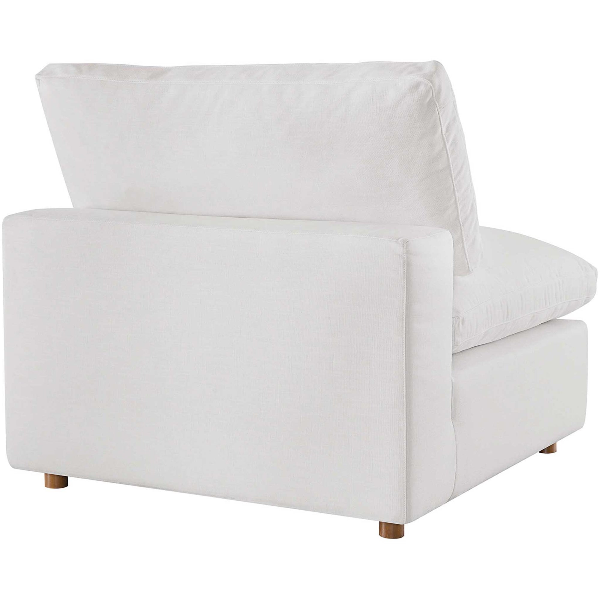 Carmen Down Filled Overstuffed Sofa Pure White