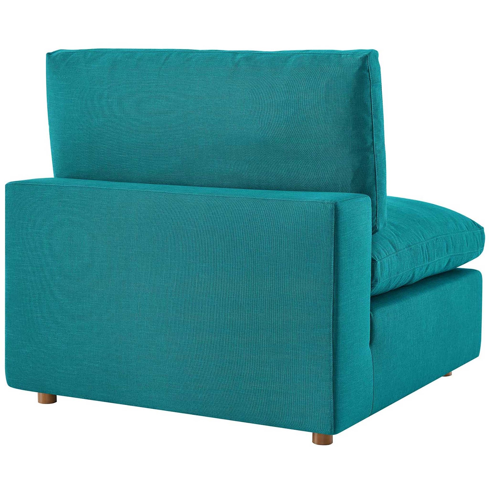 Carmen Down Filled Overstuffed Sofa Teal