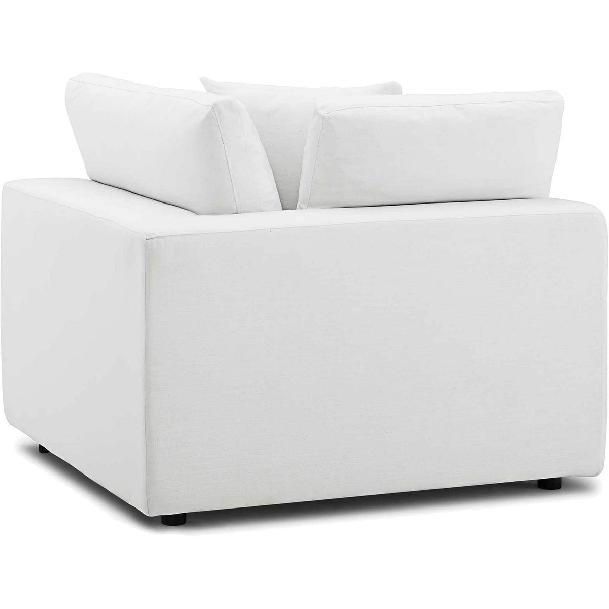 Carmen Down Filled Overstuffed Sofa White
