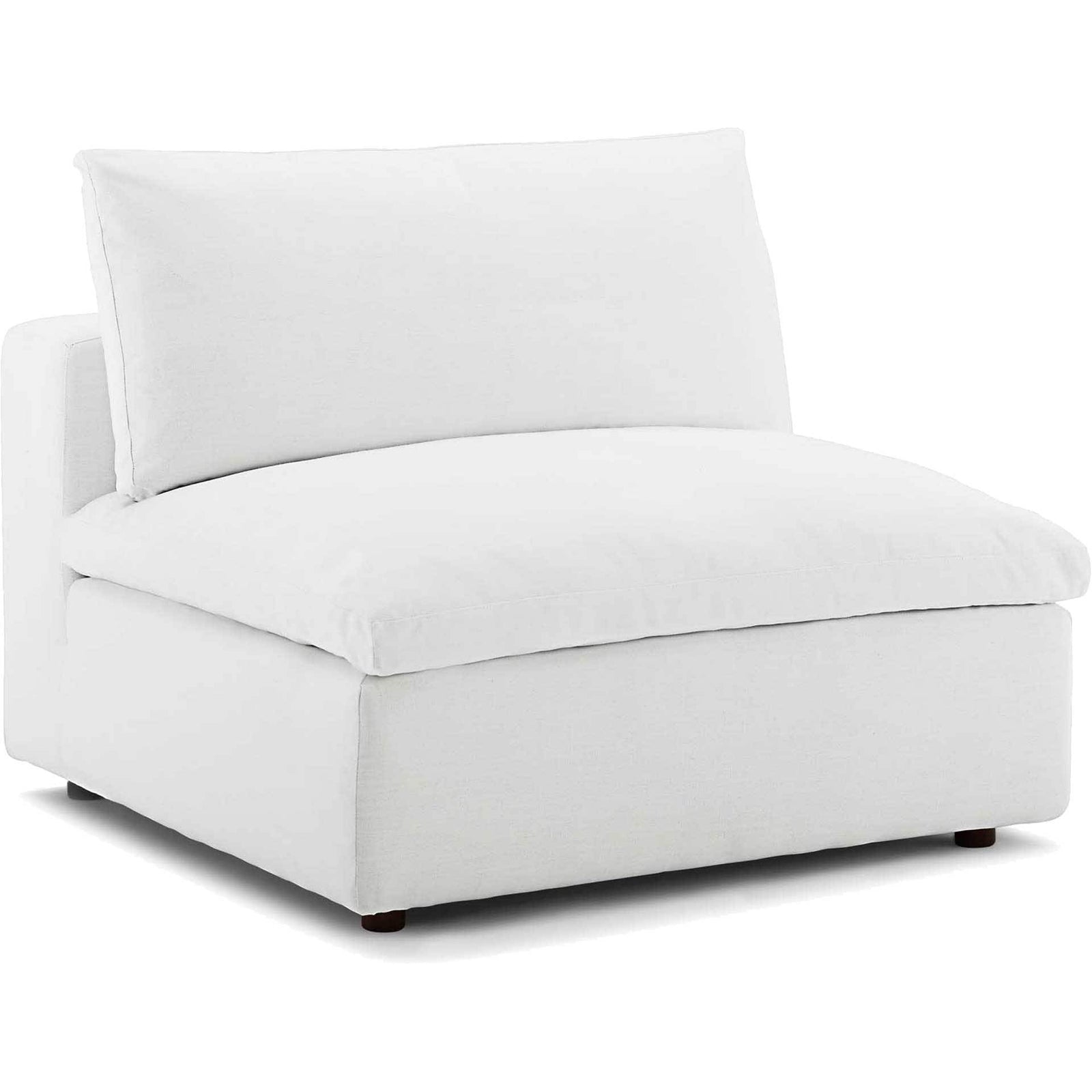 Carmen Down Filled Overstuffed Sofa White
