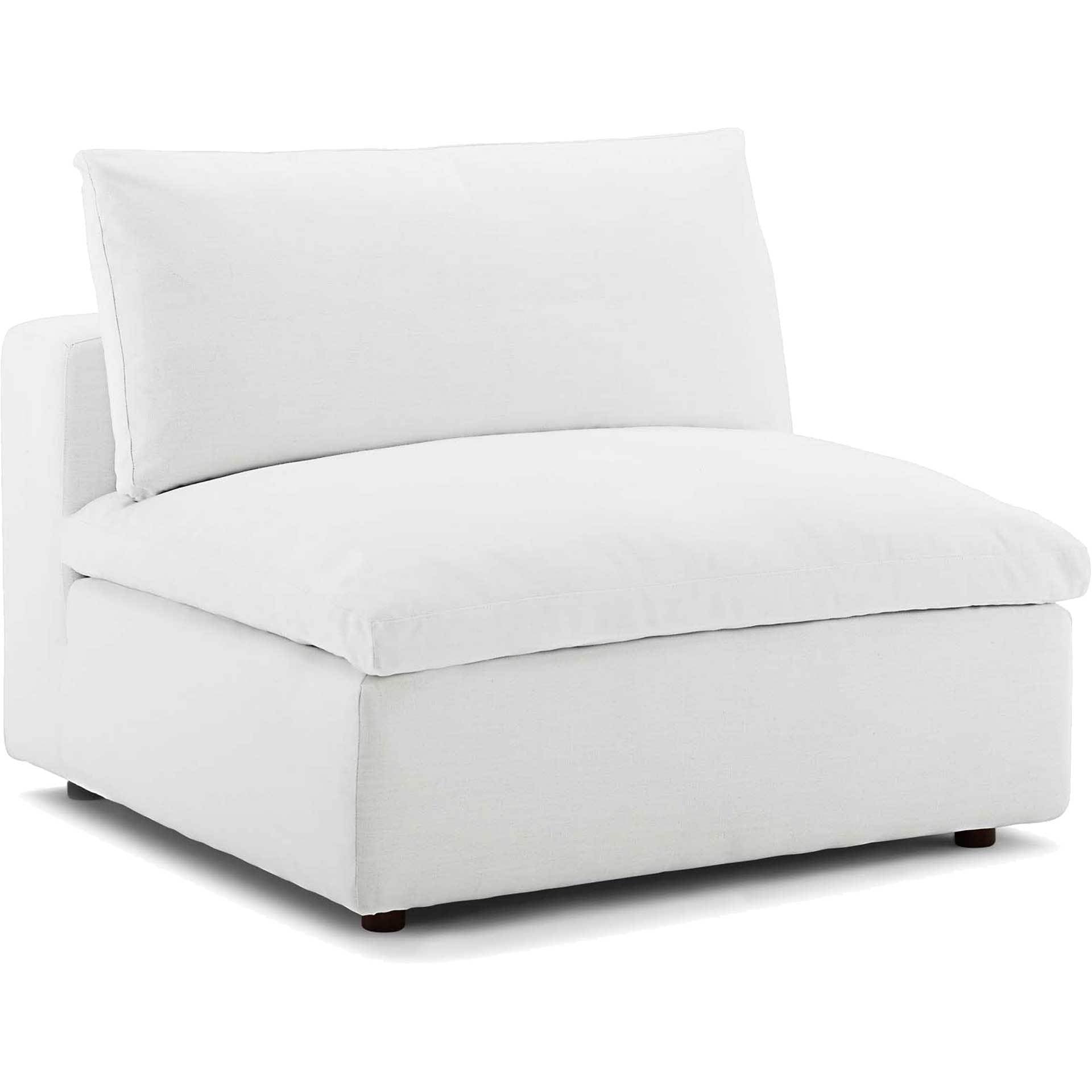 Carmen Down Filled Overstuffed Sofa White