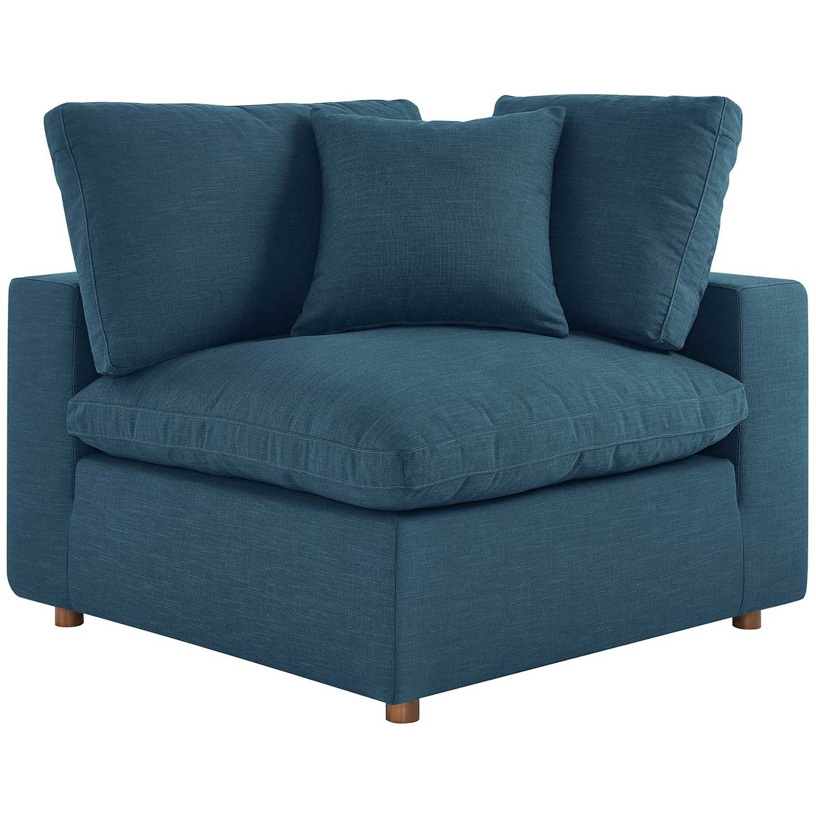Carmen 4 Piece Modular Sofa with Ottoman Azure
