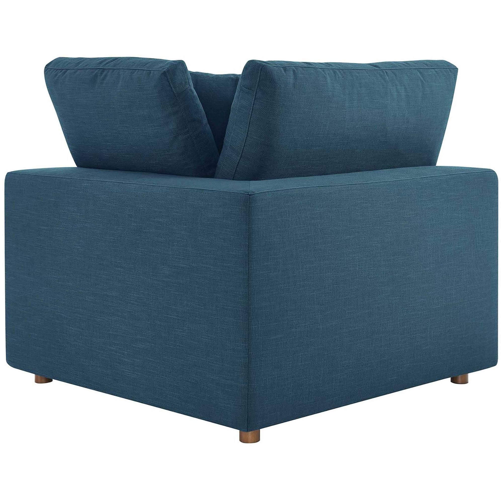 Carmen 4 Piece Modular Sofa with Ottoman Azure