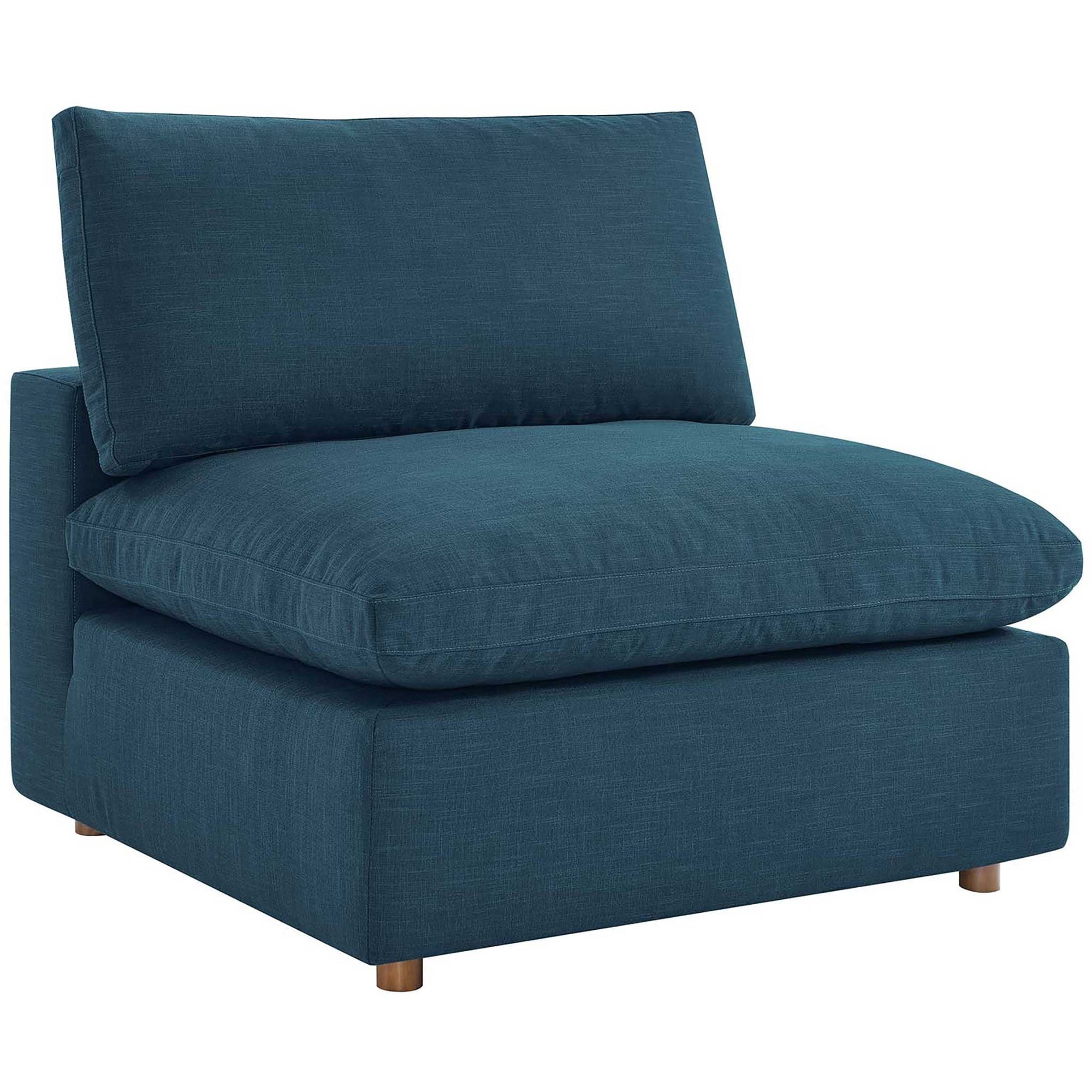 Carmen 4 Piece Modular Sofa with Ottoman Azure