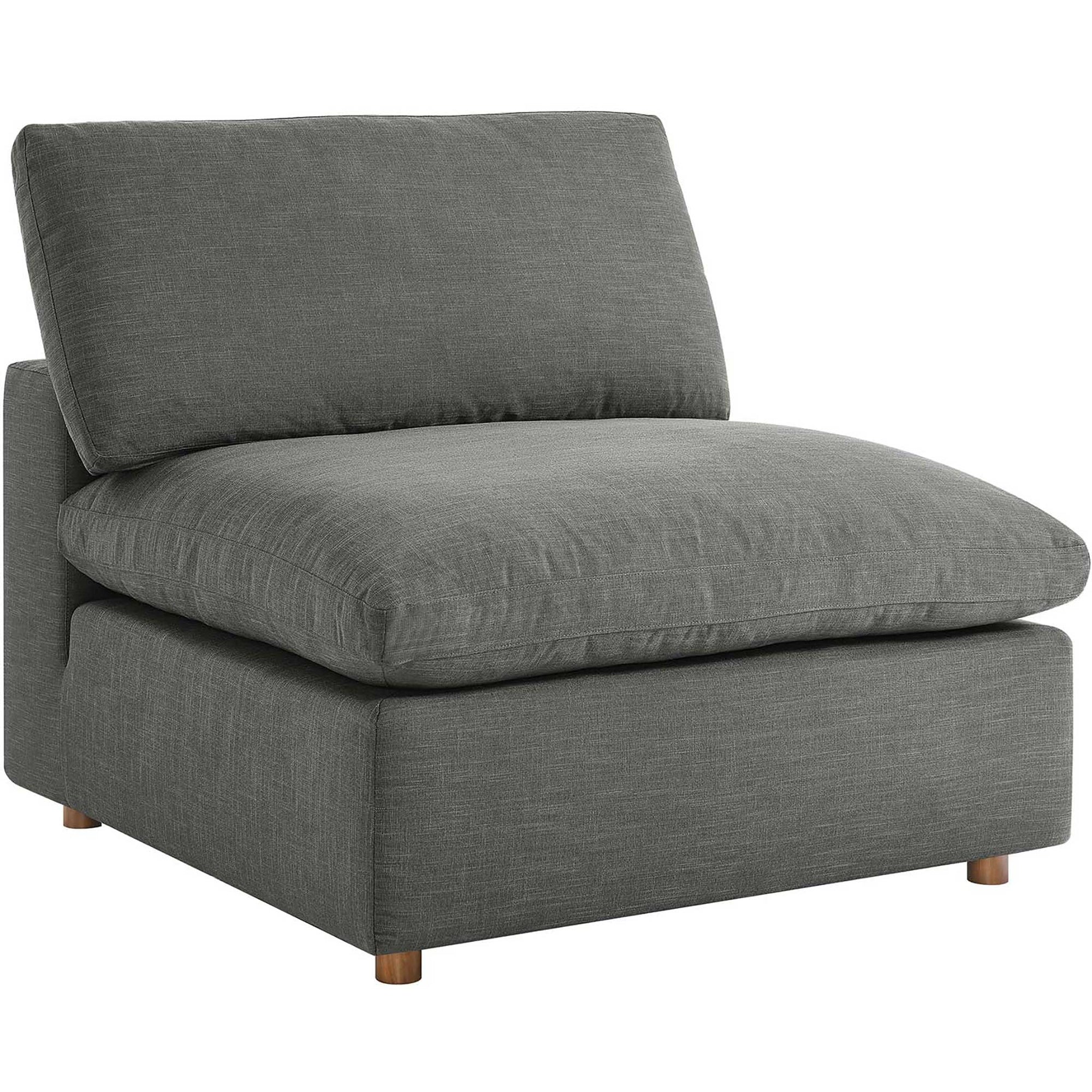 Carmen 4 Piece Modular Sofa with Ottoman Gray