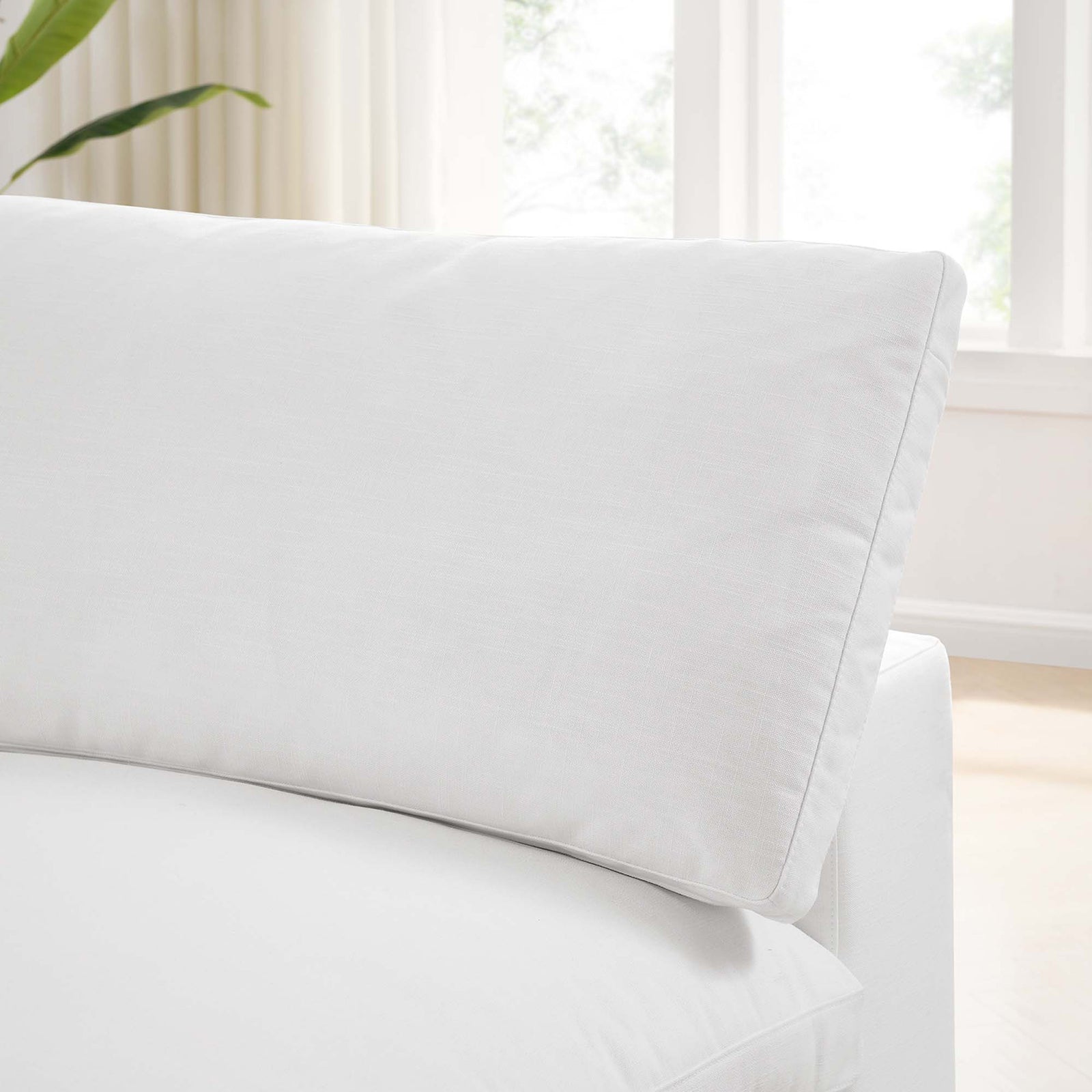 Comino 4 Piece Modular Sofa with Ottoman Pure White