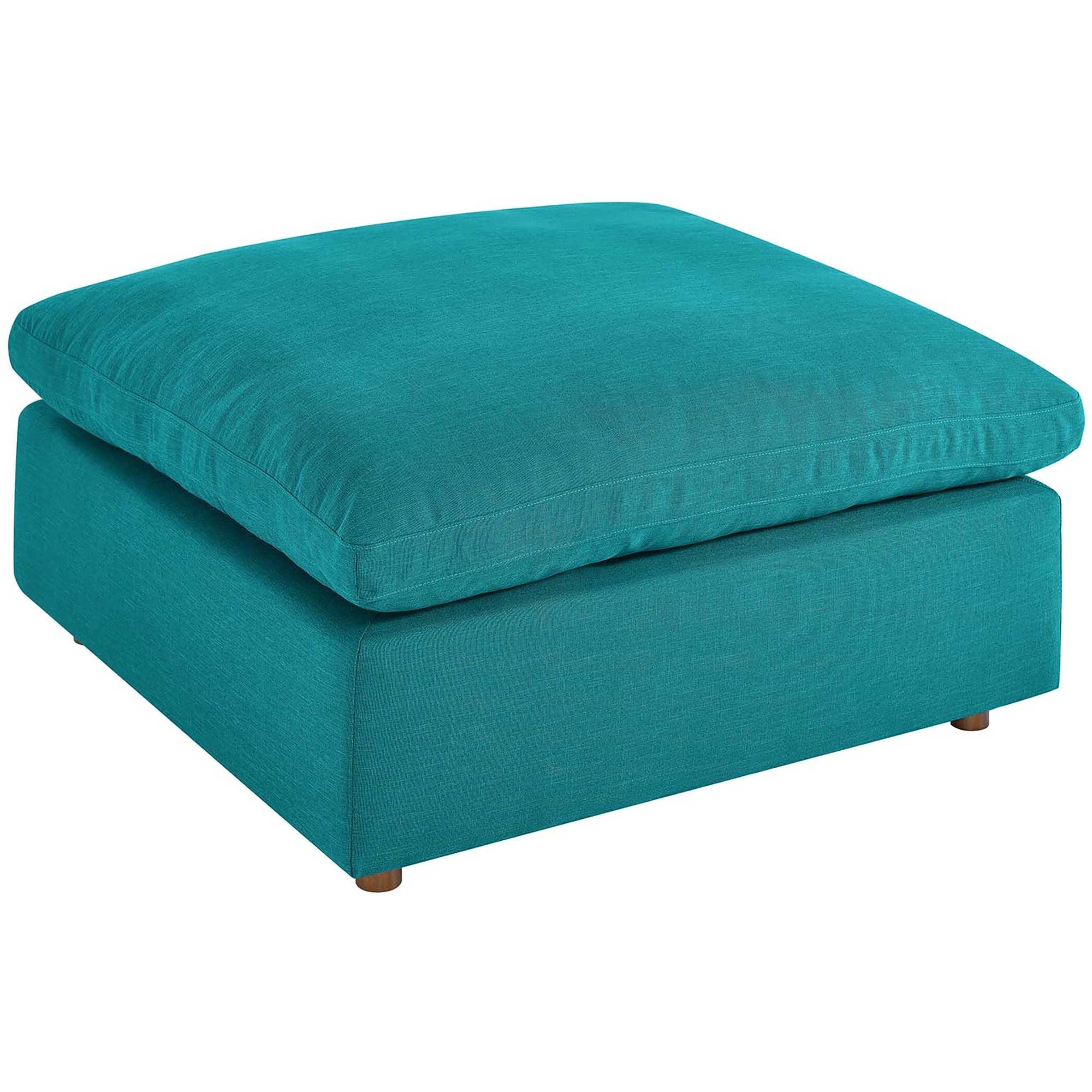 Carmen 4 Piece Modular Sofa with Ottoman Teal