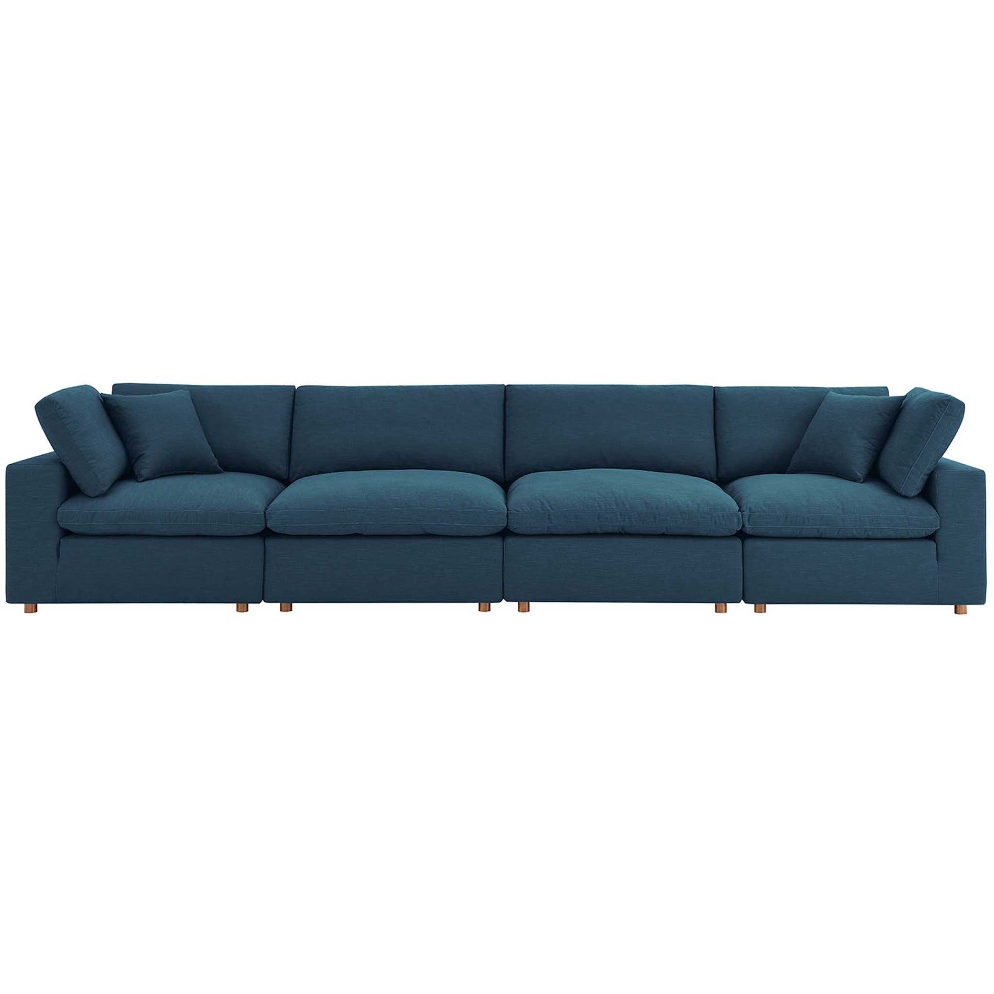 Carmen 4 Piece Modular Sectional Sofa Azure