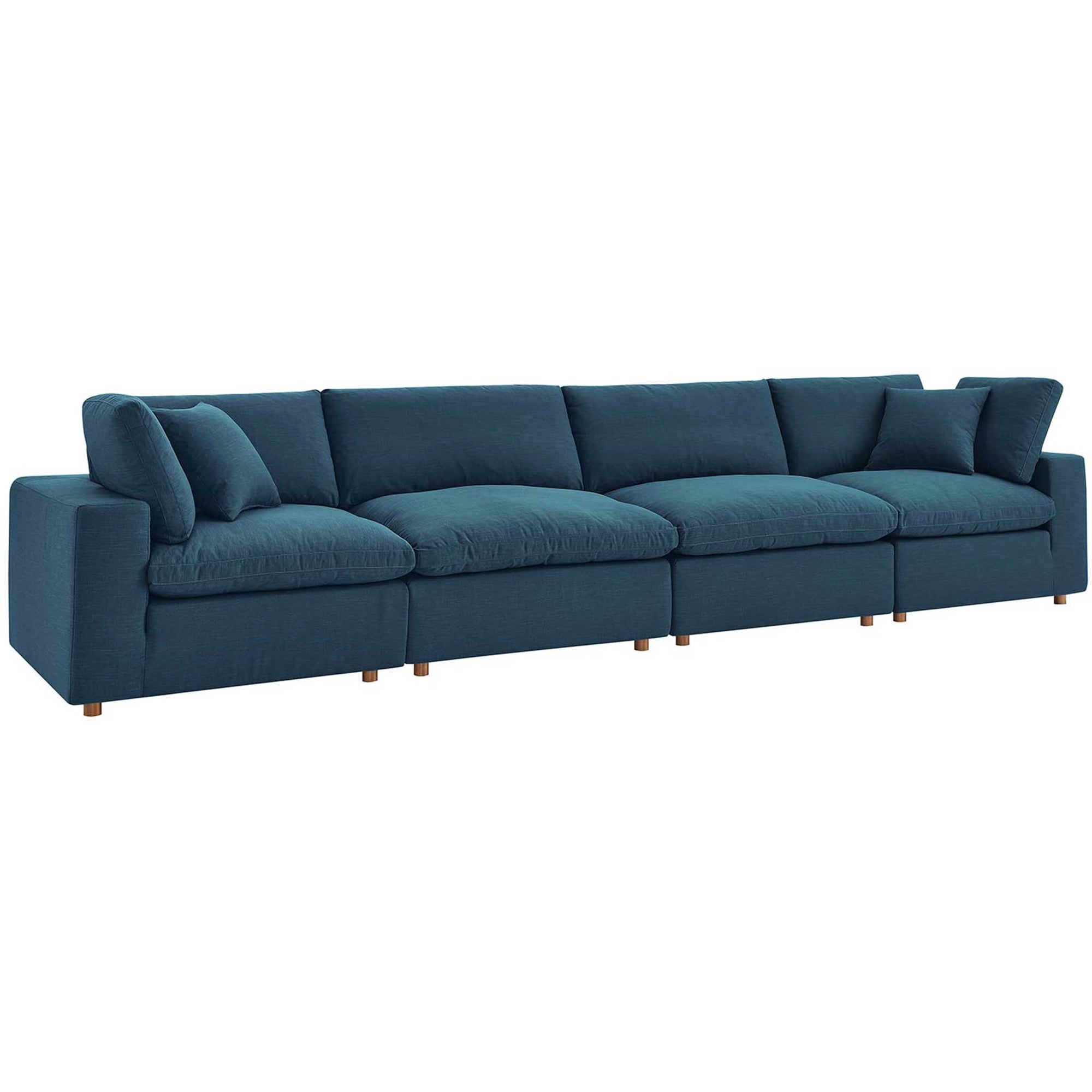 Carmen 4 Piece Modular Sectional Sofa Azure