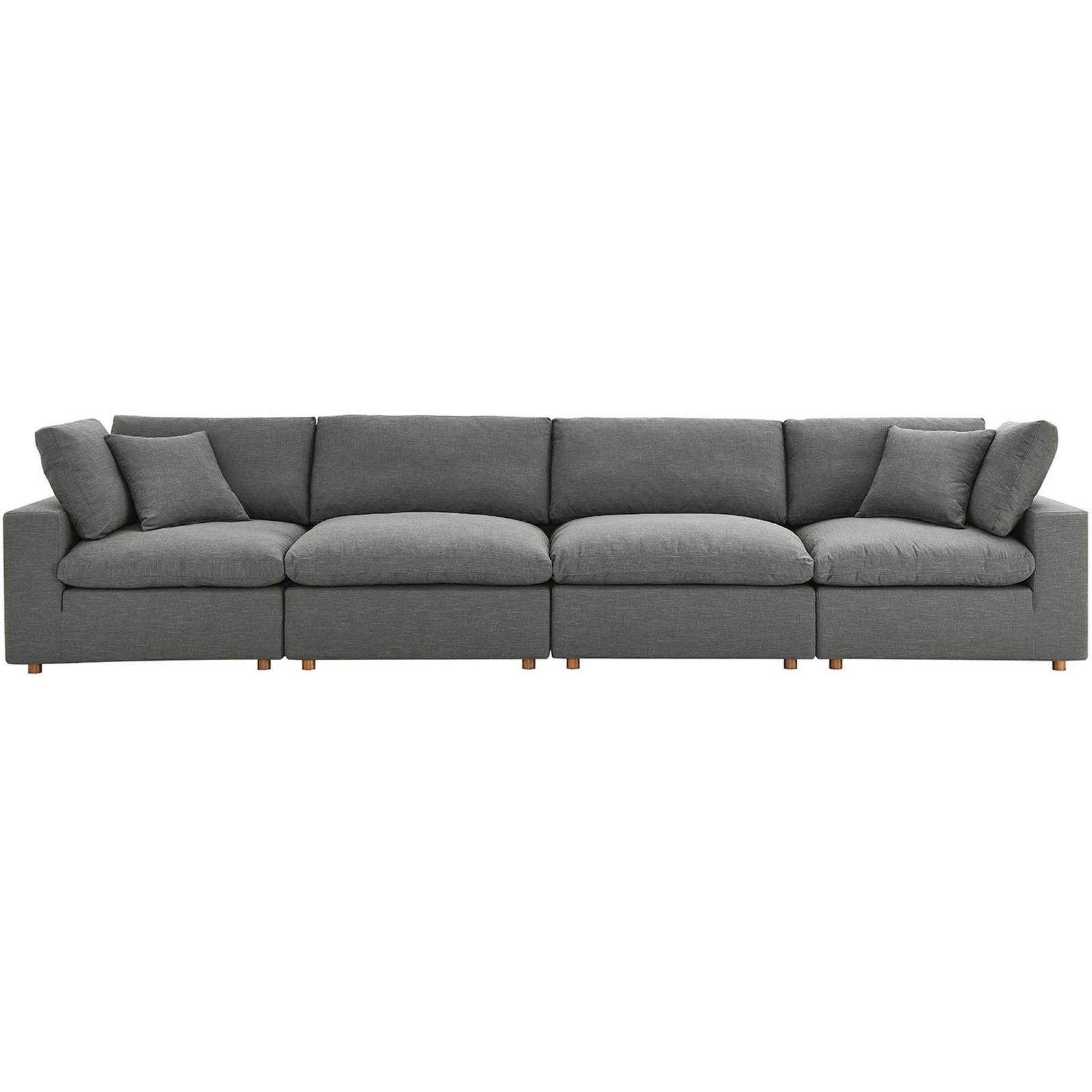 Carmen 4 Piece Modular Sectional Sofa Gray