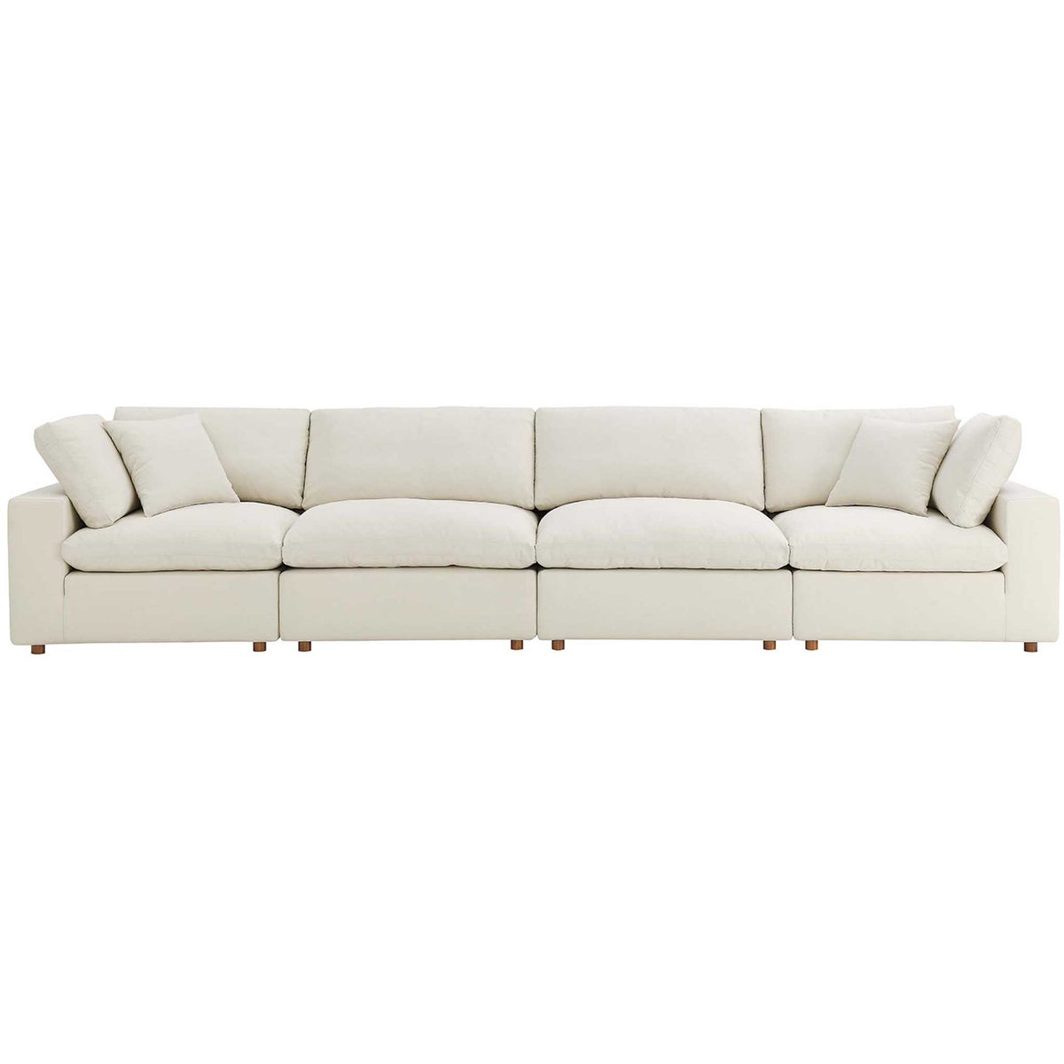 Carmen 4 Piece Modular Sectional Sofa Light Beige