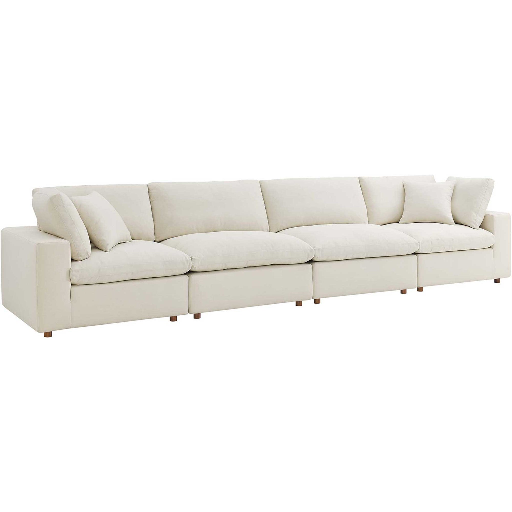 Carmen 4 Piece Modular Sectional Sofa Light Beige