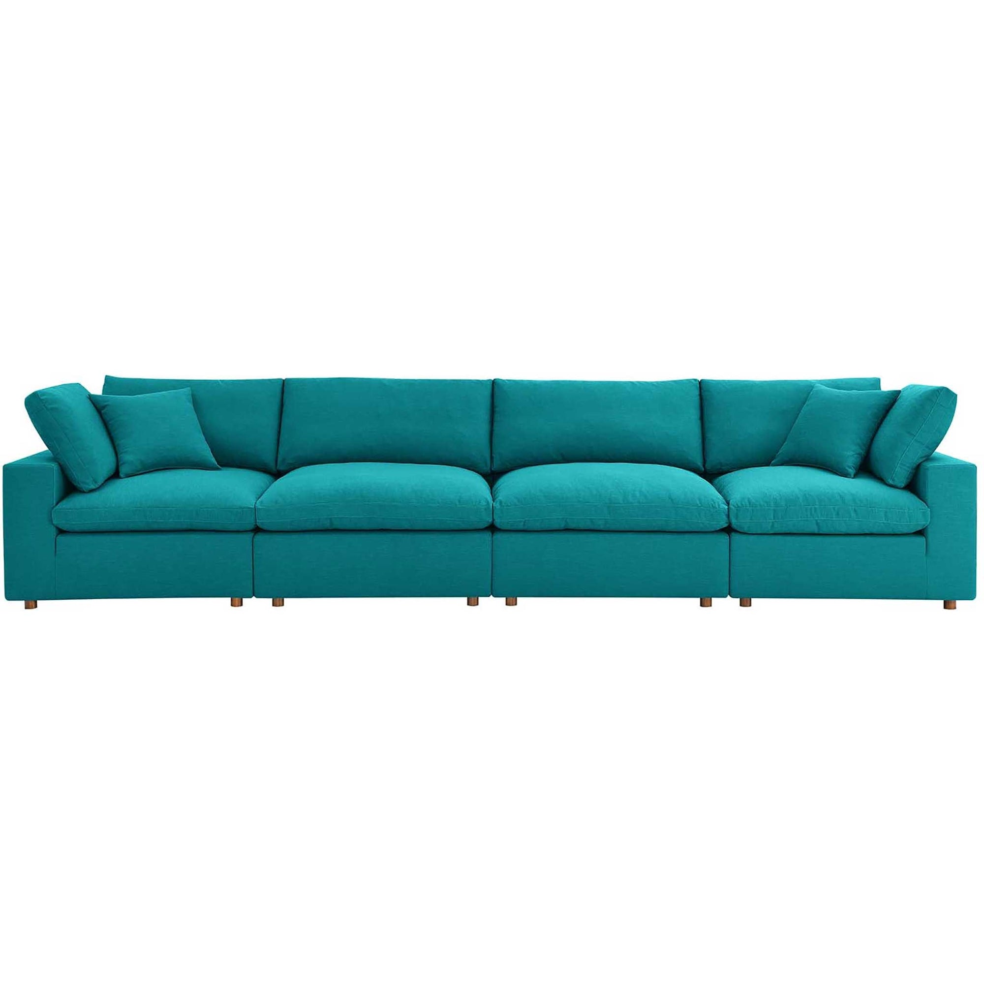 Carmen 4 Piece Modular Sectional Sofa Teal