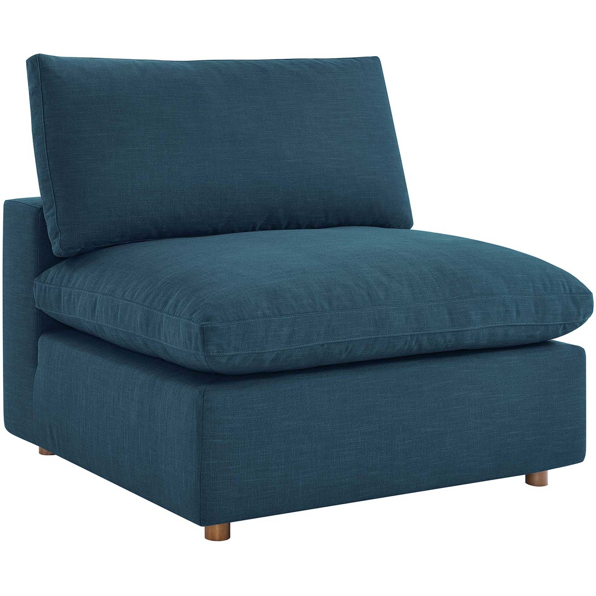 Carmen 5 Piece Modular Sofa with Ottoman Azure