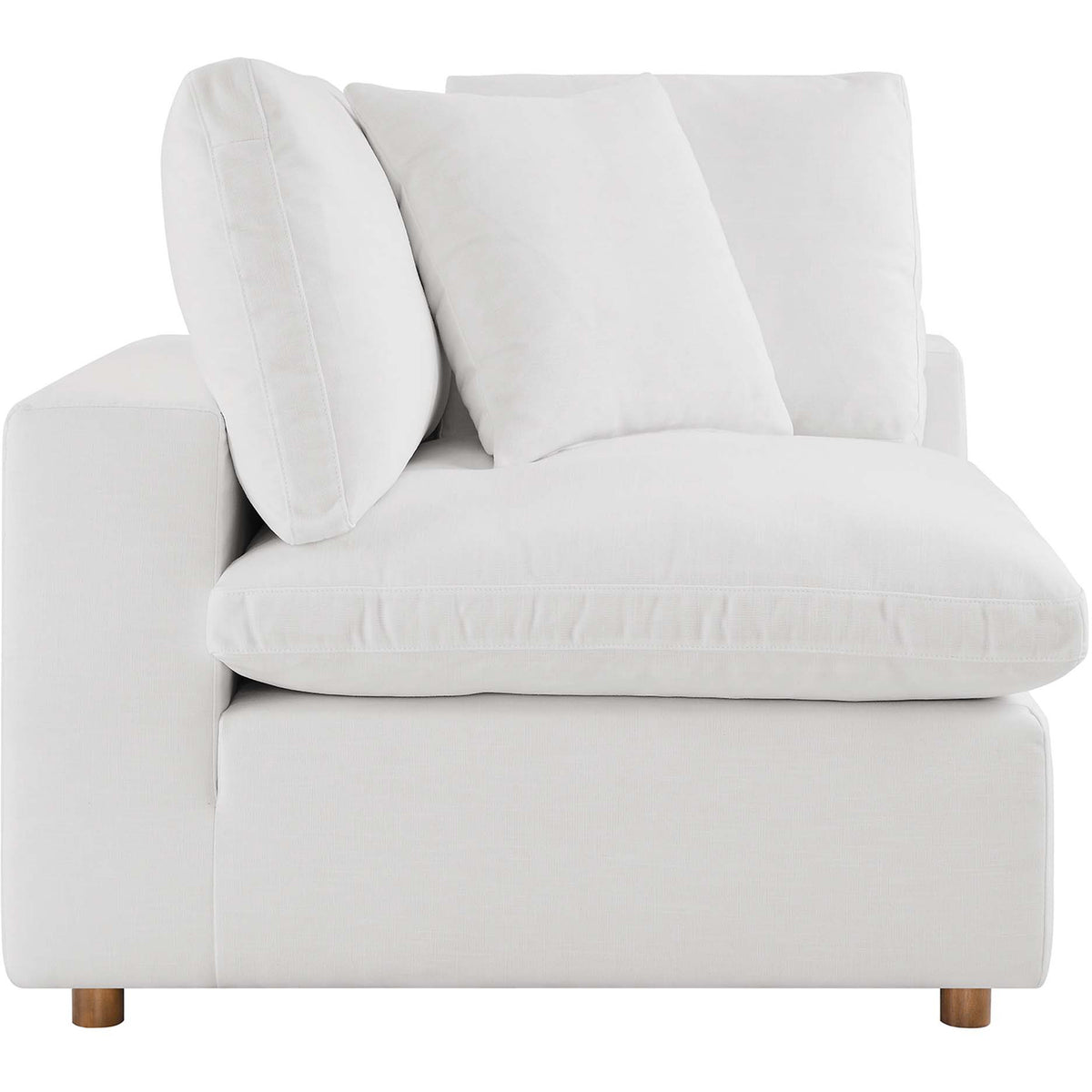 Comino 5 Piece Modular Sofa with Ottoman Pure White