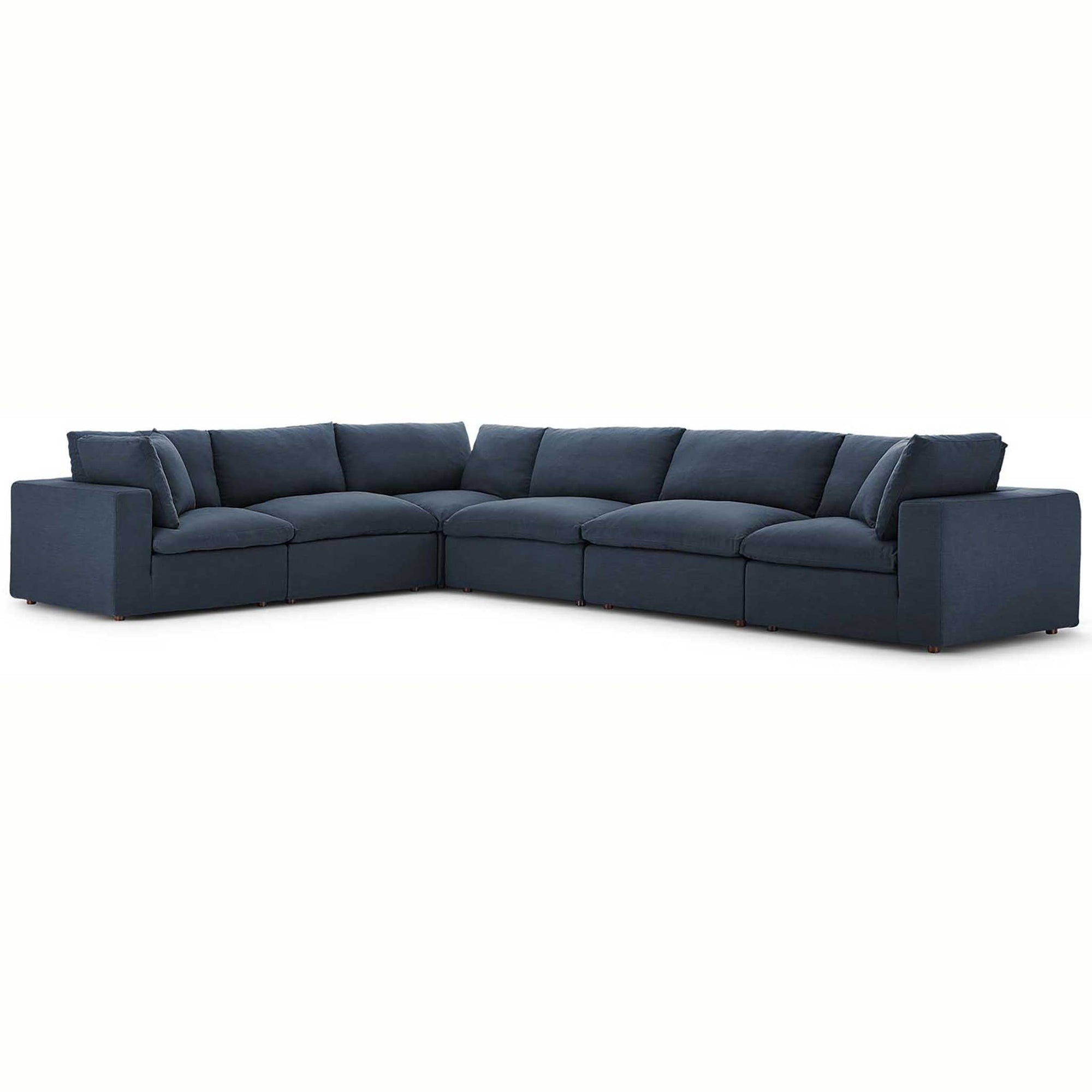 Carmen 6 Piece Modular Sectional Sofa Azure