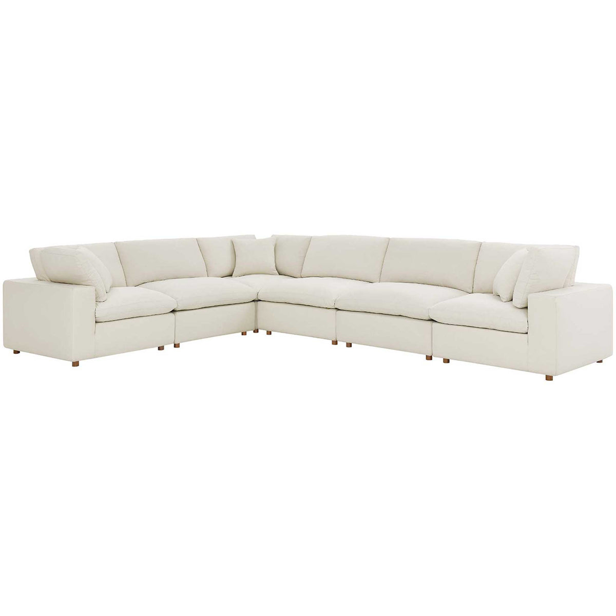 Carmen 6 Piece Modular Sectional Sofa Light Beige