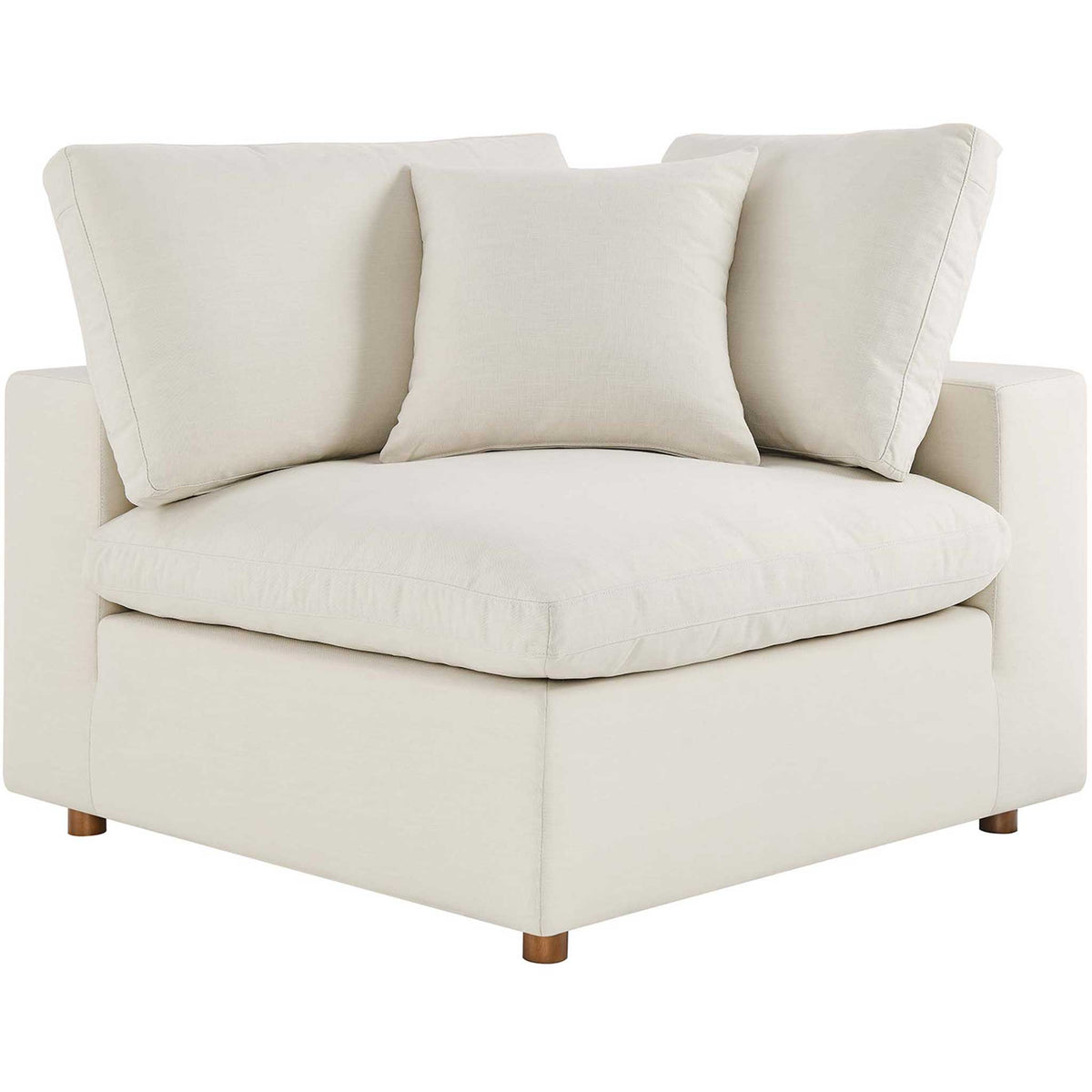 Carmen 6 Piece Modular Sofa with Ottomans Light Beige