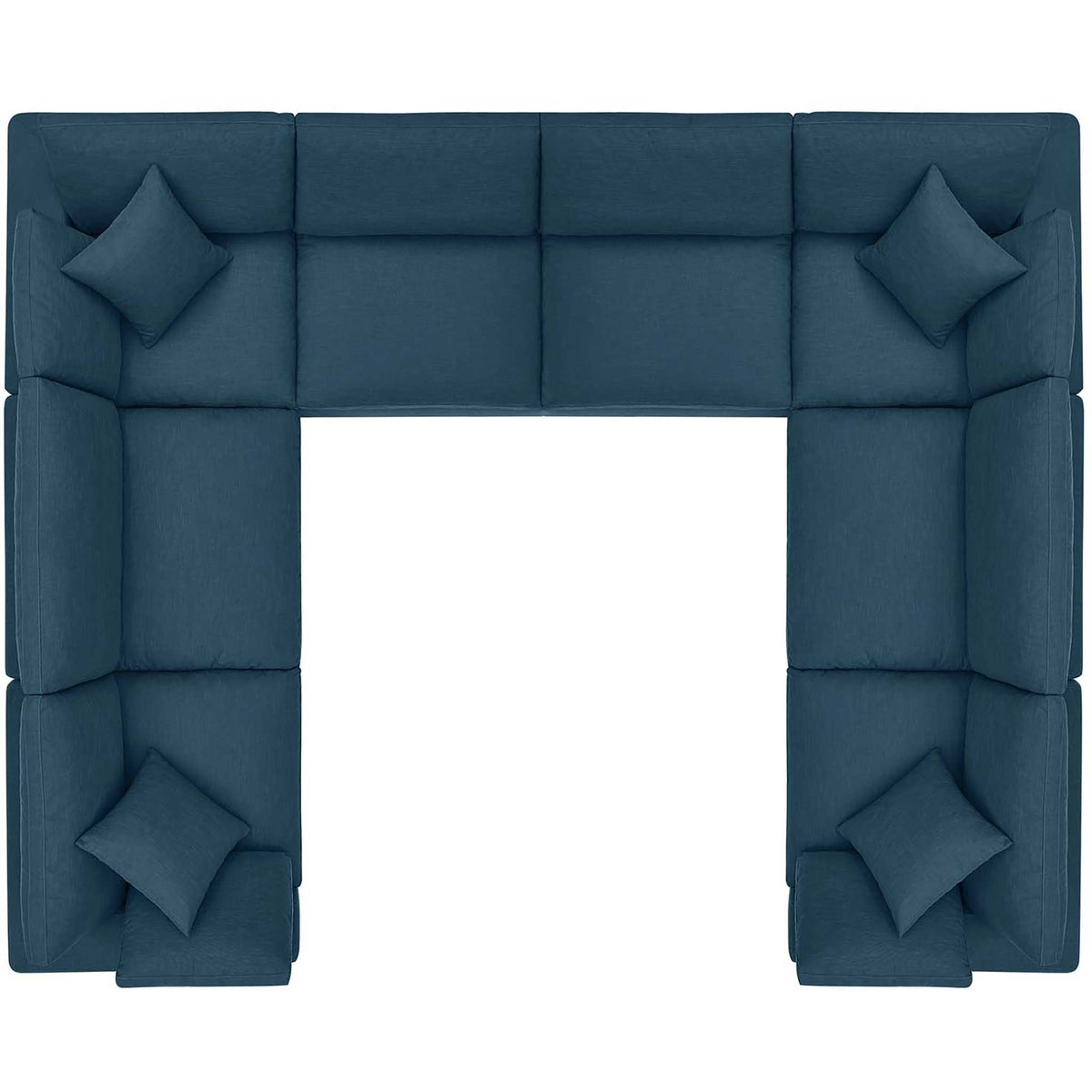 Carmen 8 Piece Modular Sectional Sofa Azure