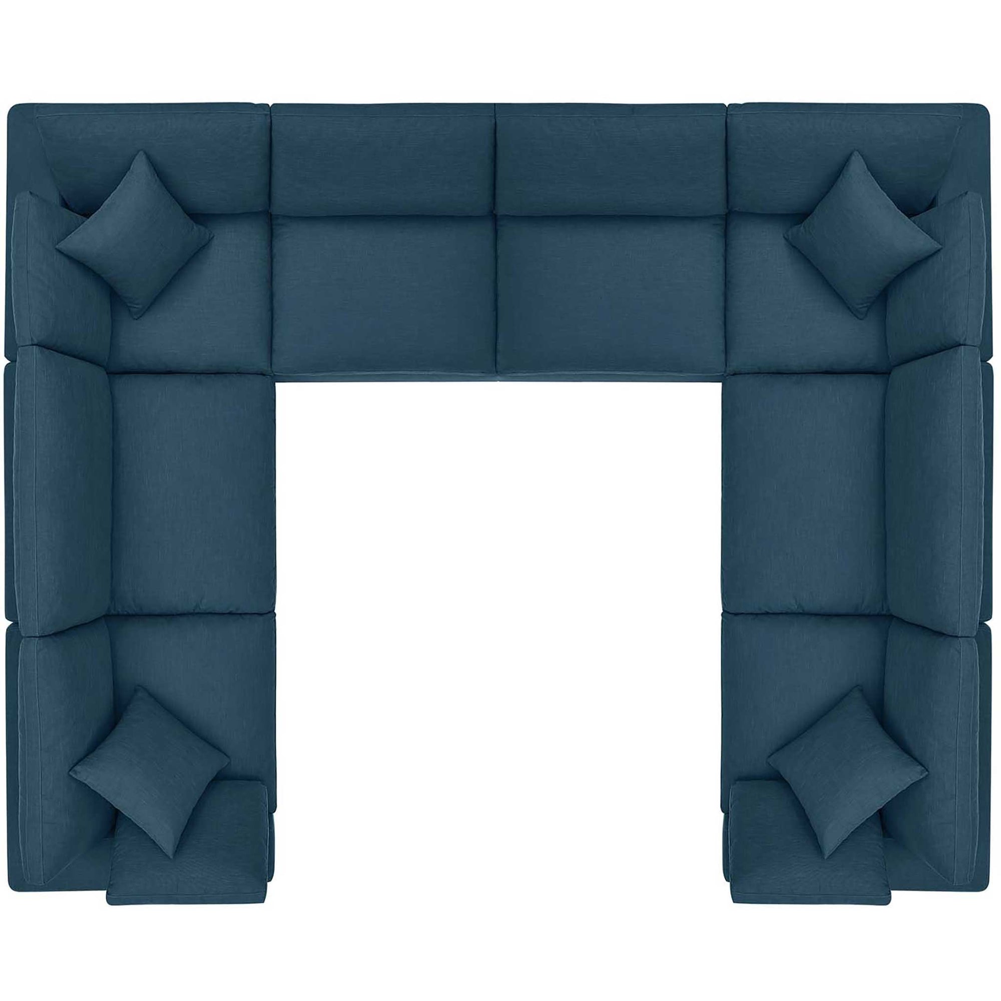 Carmen 8 Piece Modular Sectional Sofa Azure