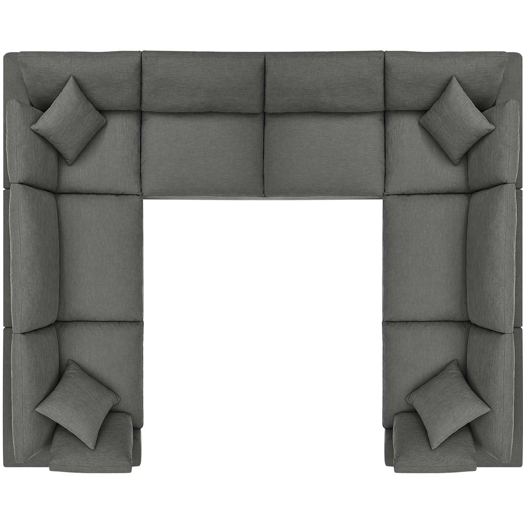 Carmen 8 Piece Modular Sectional Sofa Gray