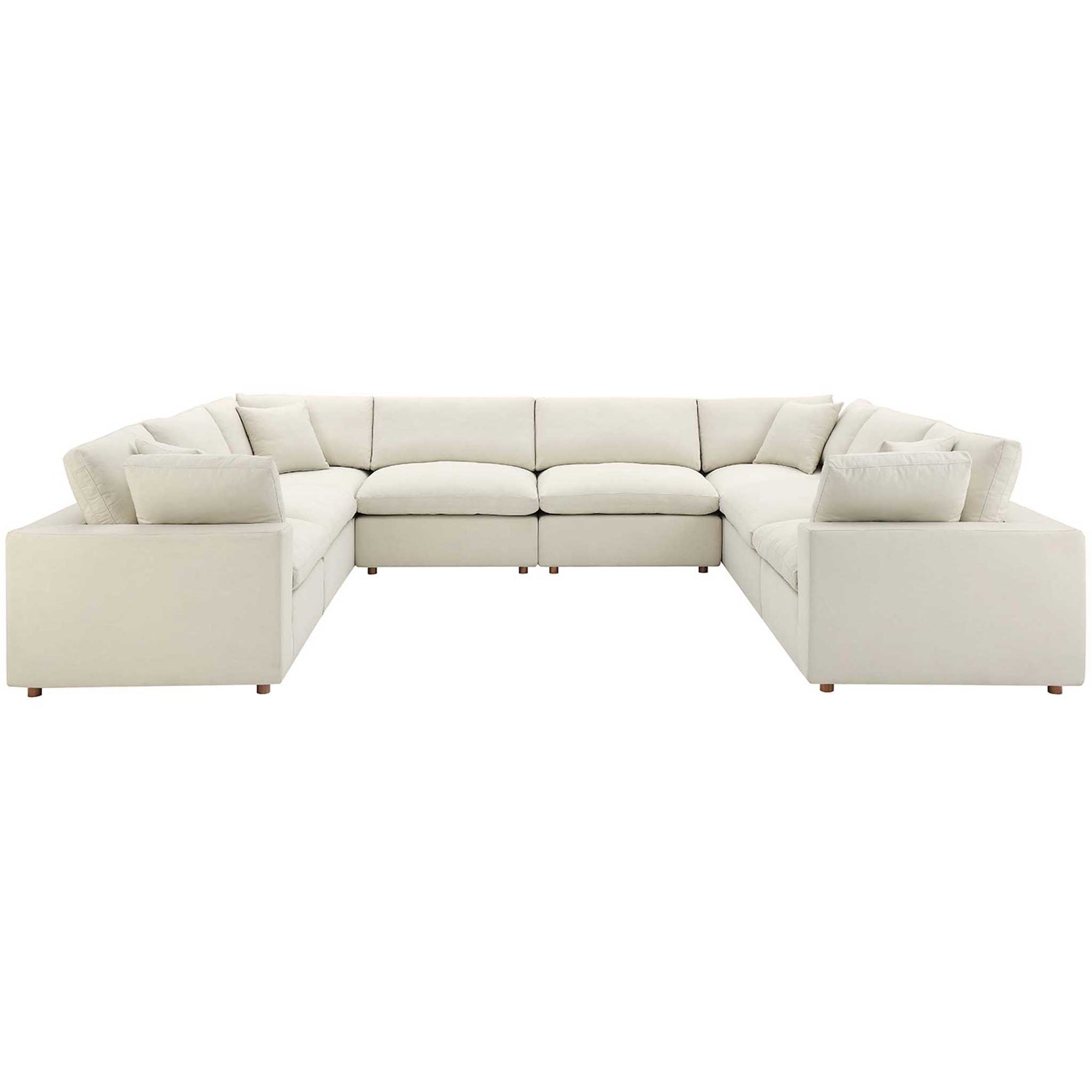 Carmen 8 Piece Modular Sectional Sofa Light Beige