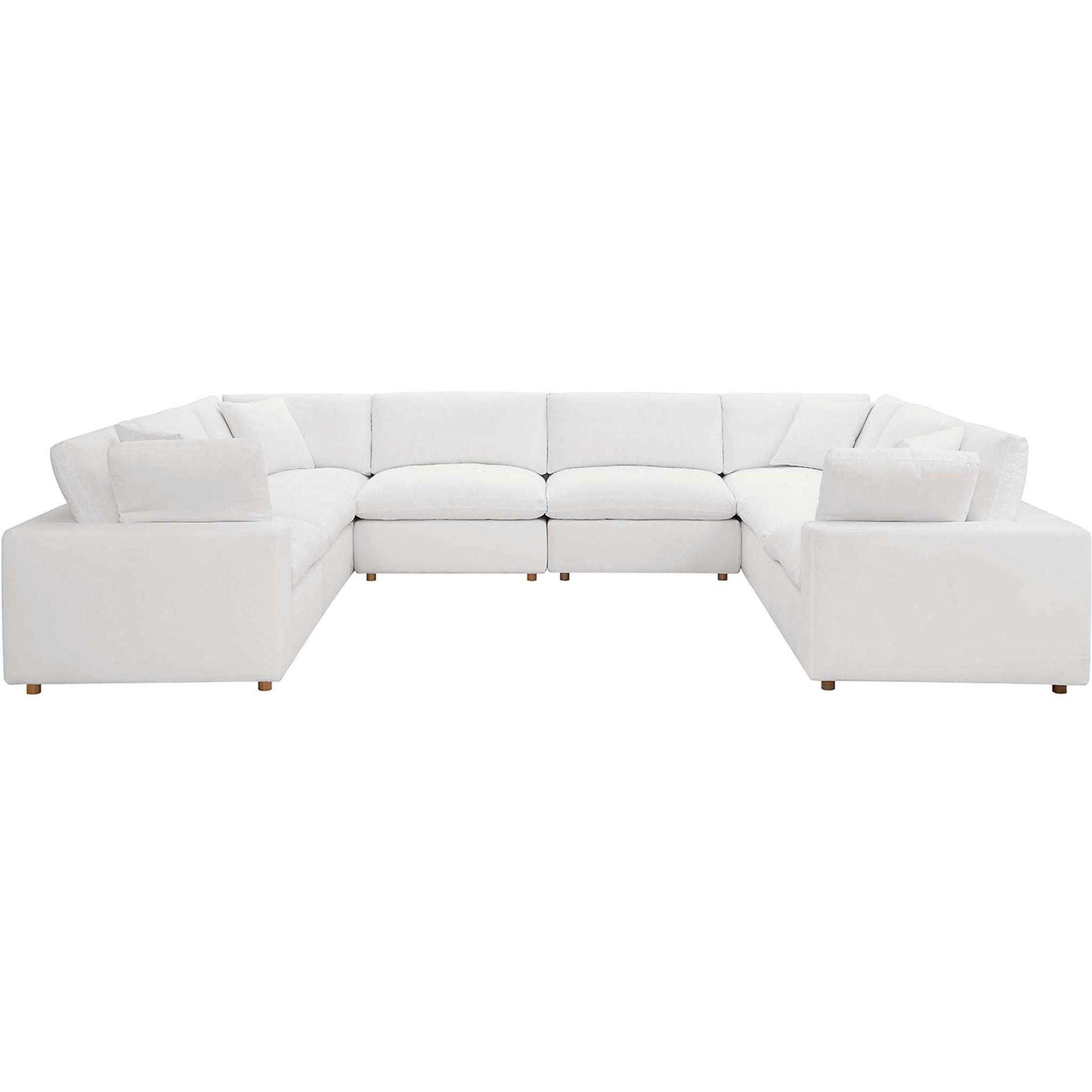 Carmen 8 Piece Modular Sectional Sofa Pure White