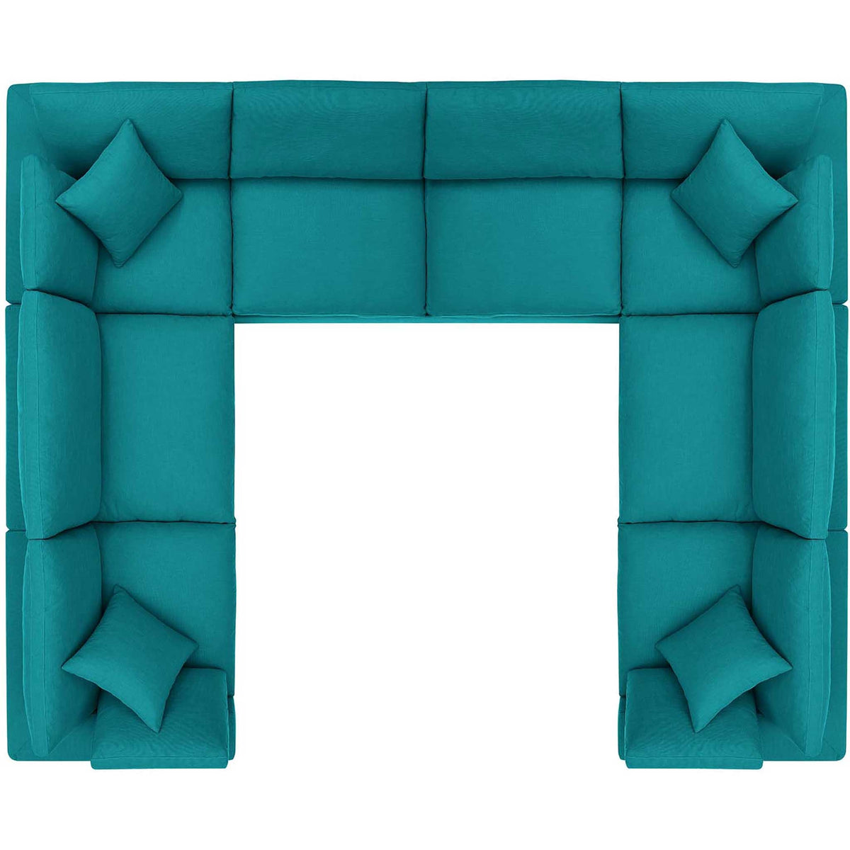 Carmen 8 Piece Modular Sectional Sofa Teal