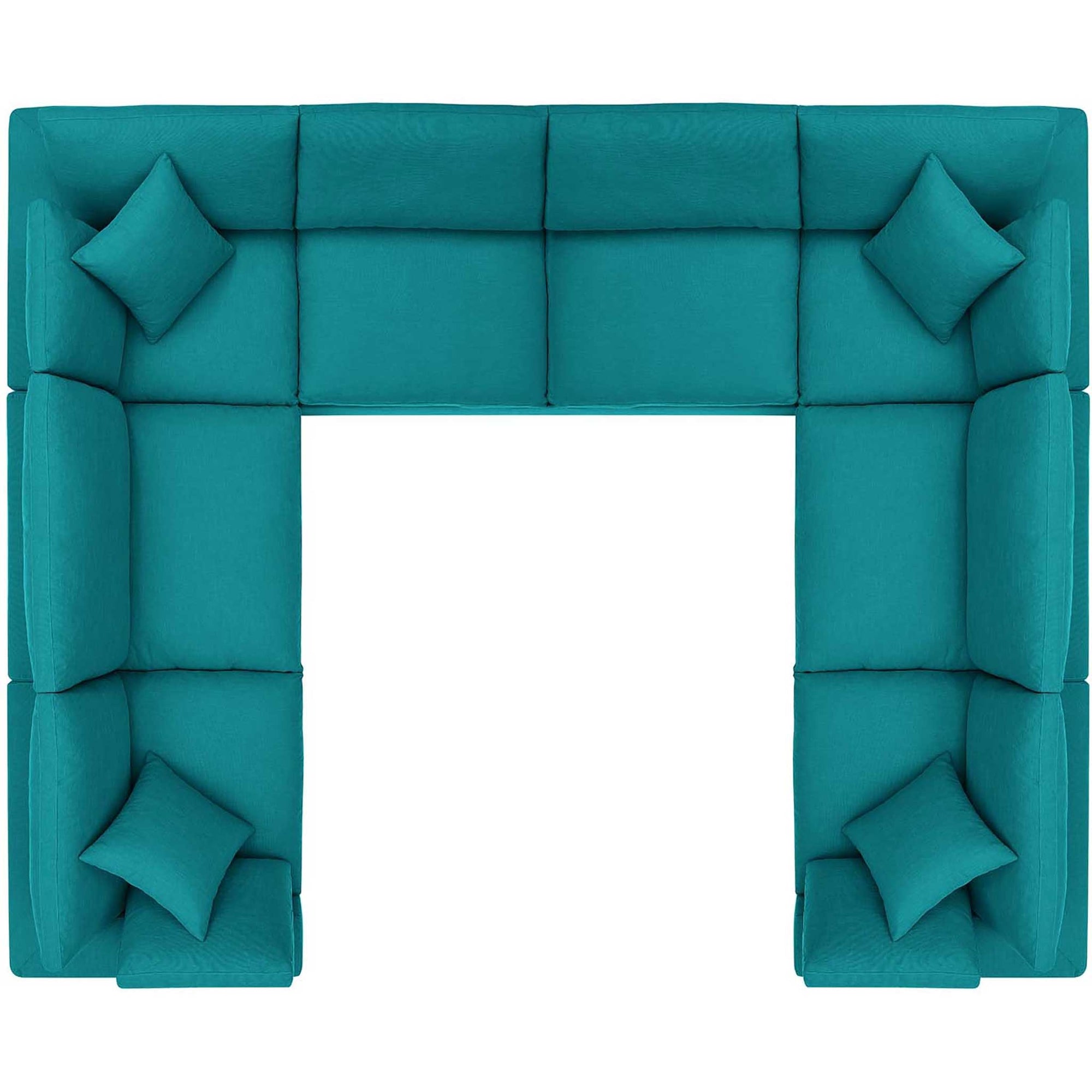 Carmen 8 Piece Modular Sectional Sofa Teal