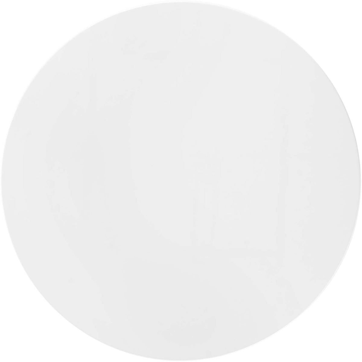 Expansive white tabletop with smooth high-gloss finish offers a clean canvas for place settings || EEI-3521-BLK-WHI || top_studio