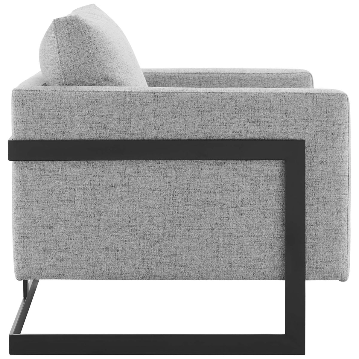 Streamlined track arms and an open sled base create a crisp, modern look. || EEI-4391-BLK-LGR || side_studio