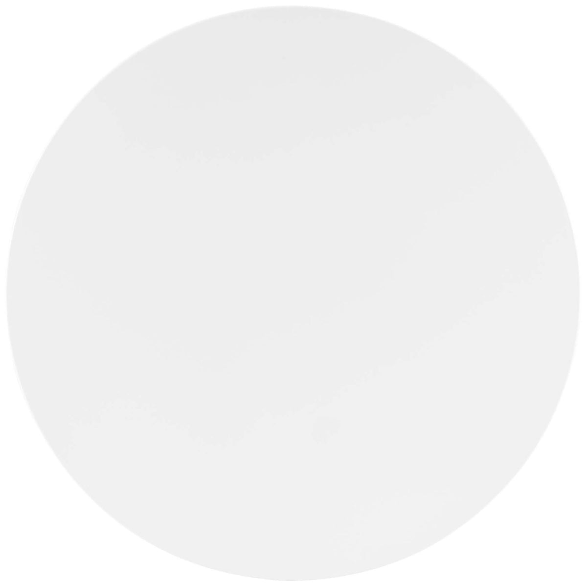 Spacious 40-inch round white tabletop offering a clean minimalist surface for meals and drinks || EEI-4748-GLD-WHI || top_studio