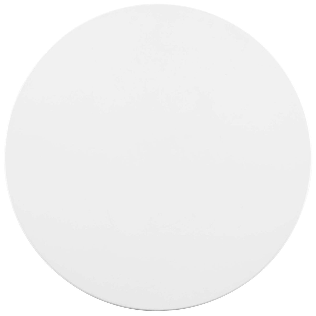Smooth white 28 inch round tabletop surface || EEI-5116-GLD-WHI || top_studio