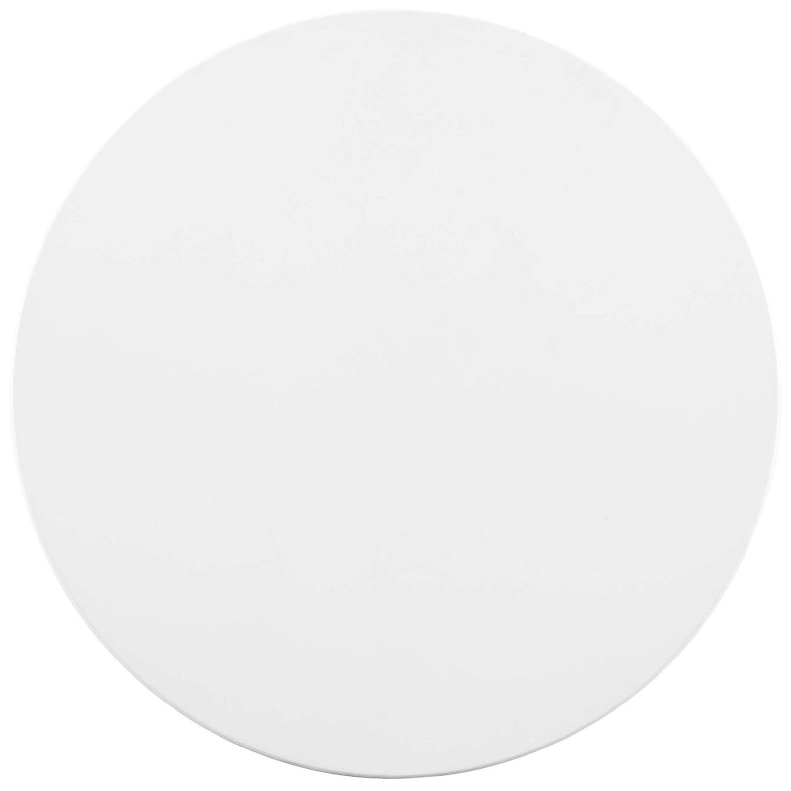 Smooth white 28 inch round tabletop surface || EEI-5116-GLD-WHI || top_studio