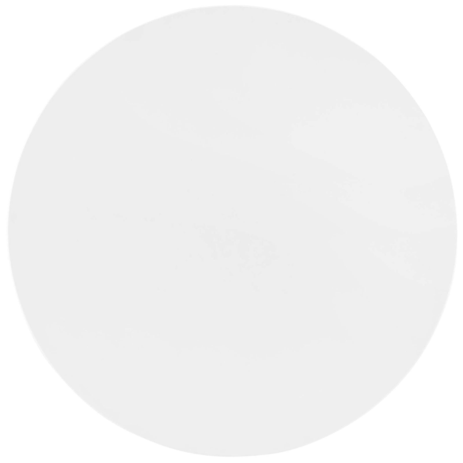 Expansive white 36 inch round tabletop ready for dining and entertaining || EEI-5117-GLD-WHI || top_studio