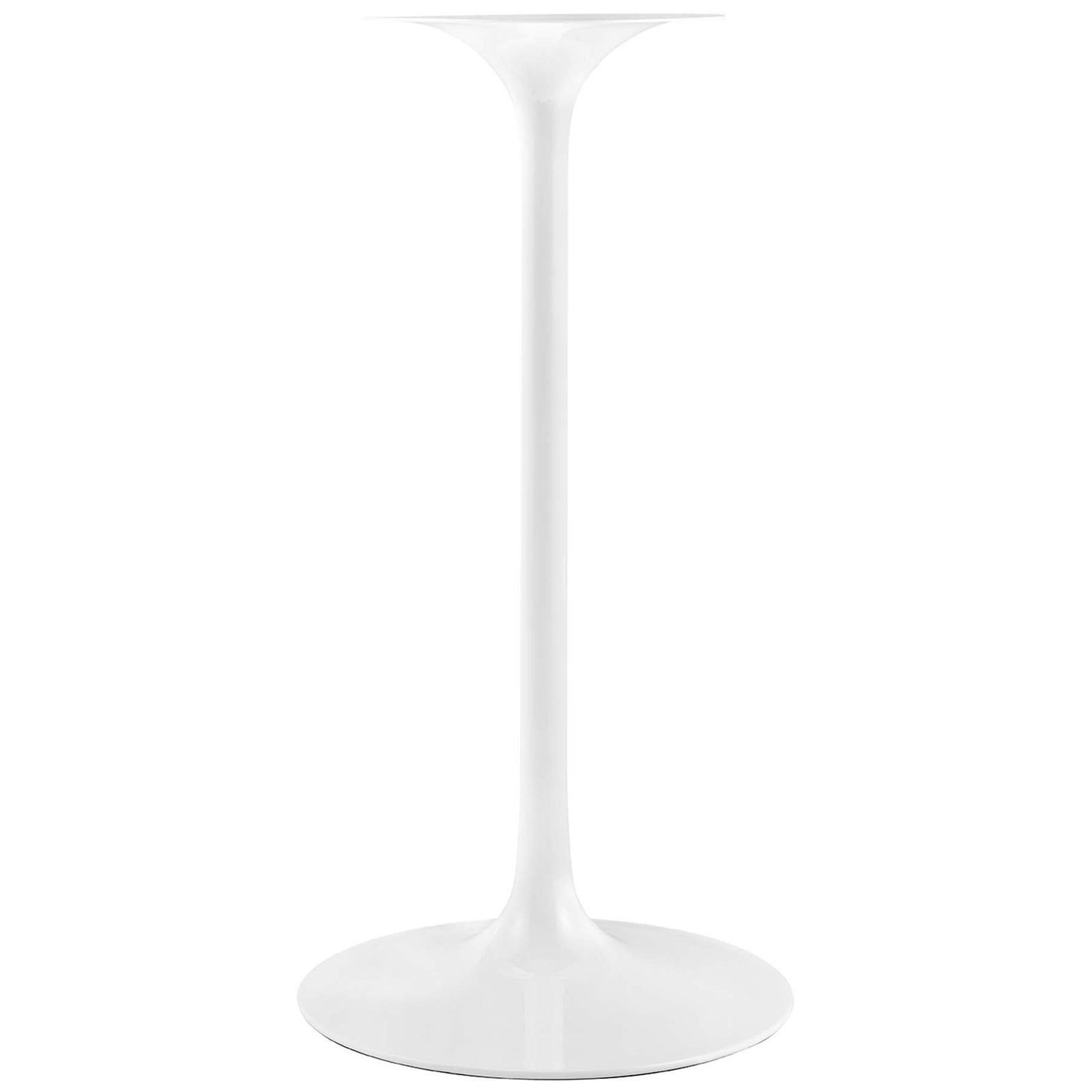 Tapered white pedestal base with a stable, chip-resistant finish || EEI-5199-WHI-CHE || leg_studio