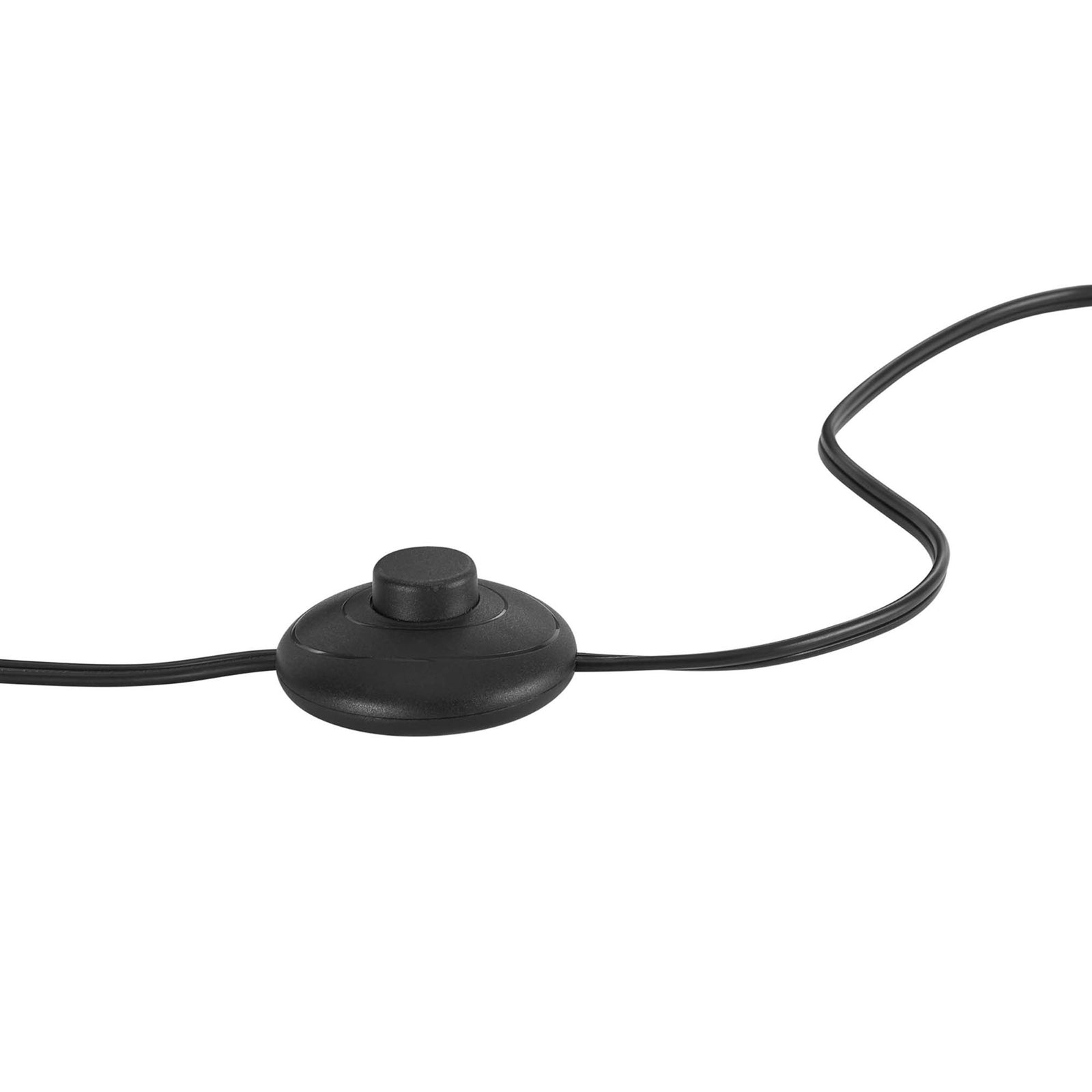 Black foot pedal switch on the cord allows easy on off control of the floor lamp || EEI-5298-BLK || detail_studio
